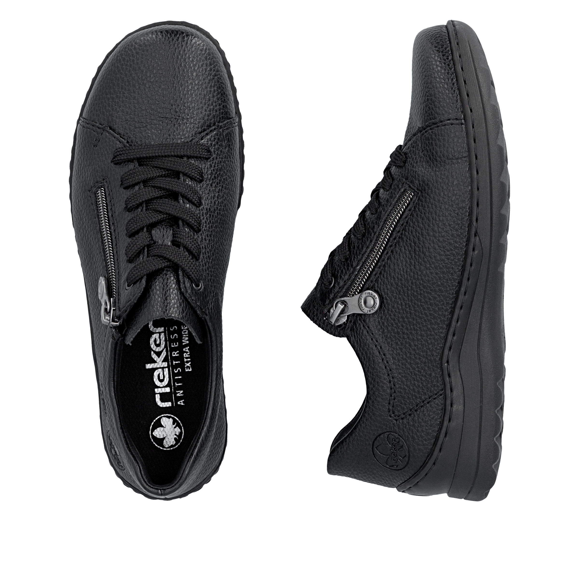 Rieker Sneaker  Schnürschuh, Halbschuh, Klassik-Sneaker mit Reißverschluss