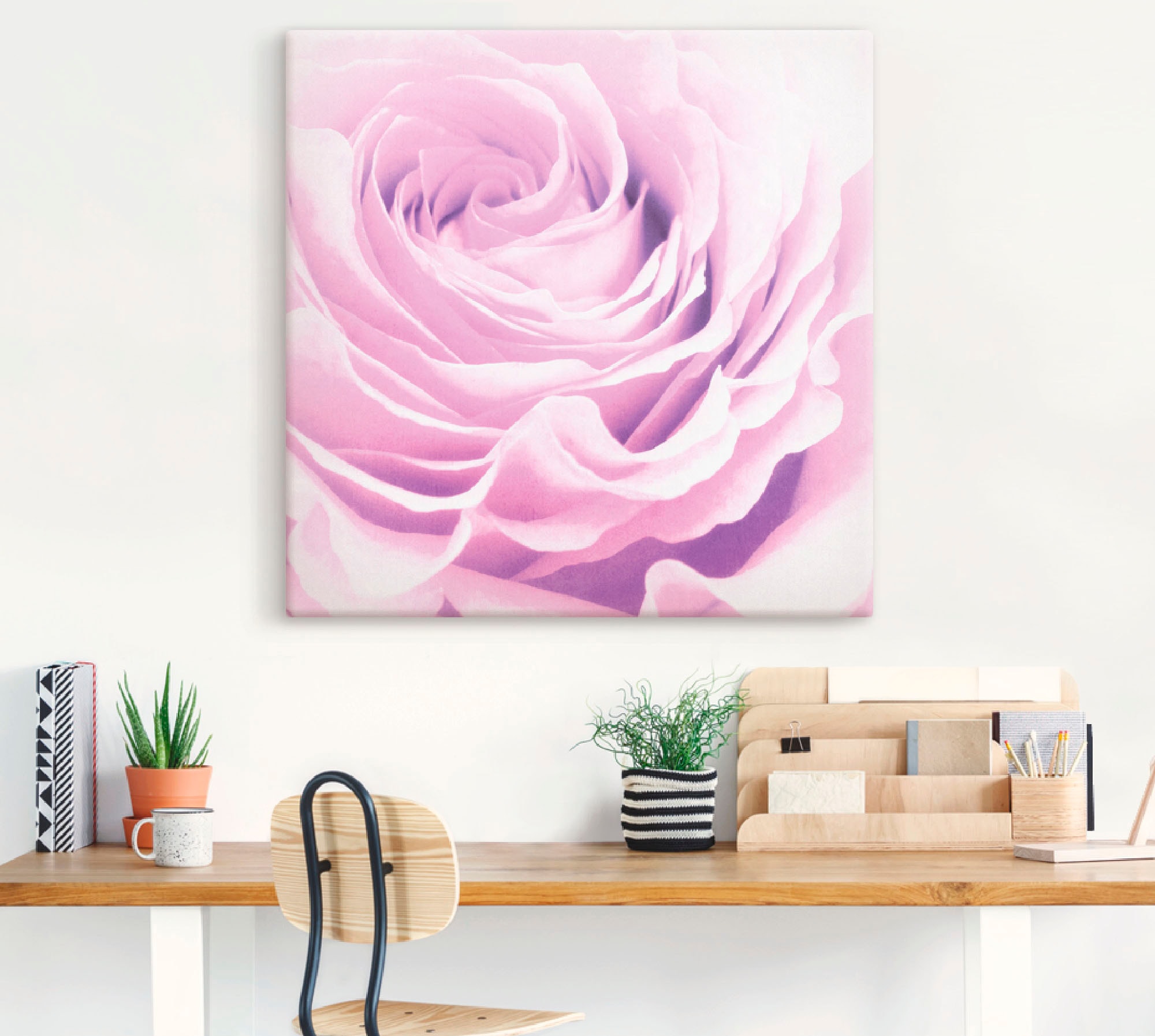 Artland Wandbild »Pastell Rose« 1 Stk. tlg. als Leinwandbild, Poster, Wandaufkleber in verschied. Größen