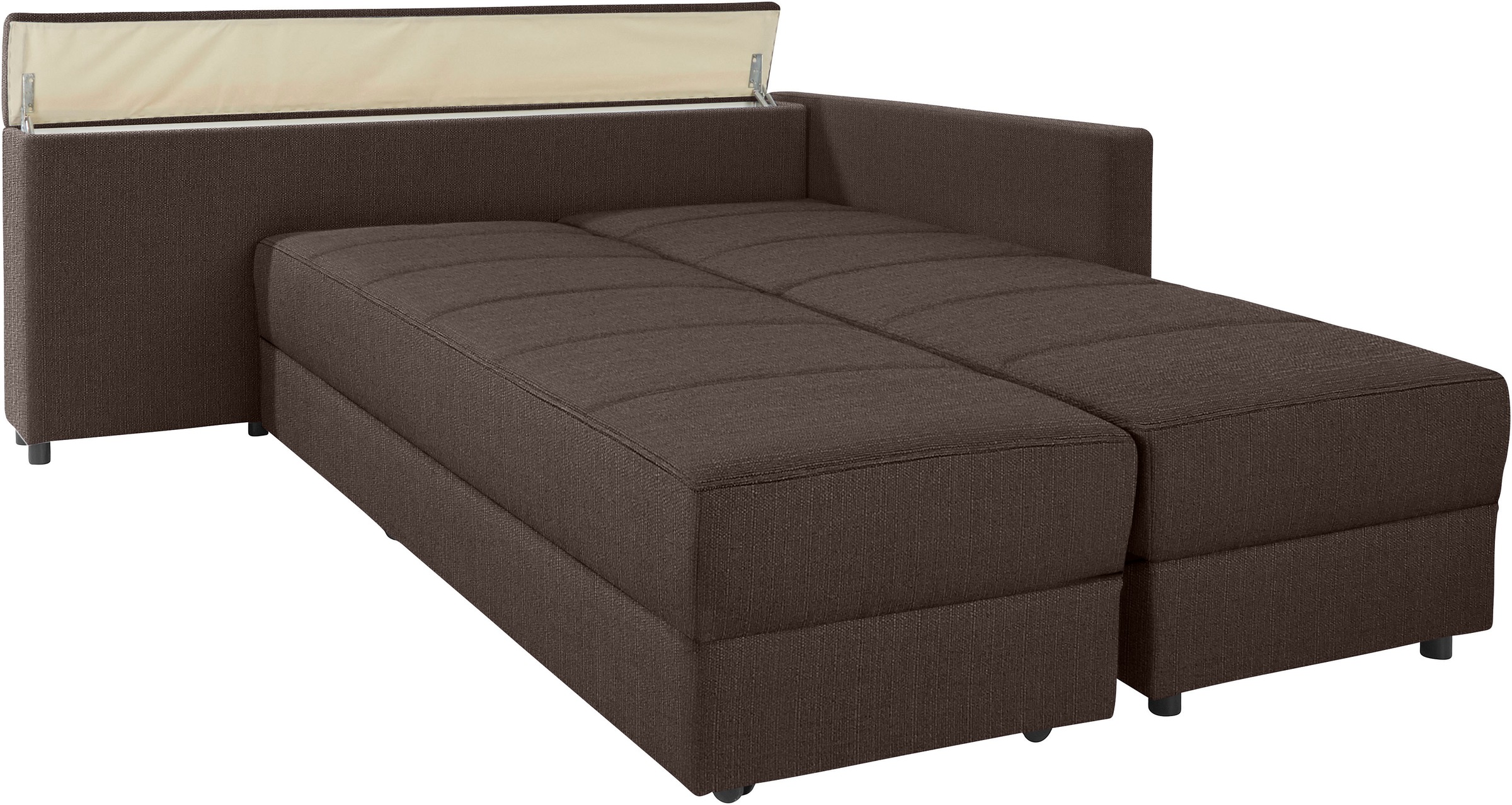 LOOKS by Wolfgang Joop Ecksofa »LooksIII L-Form«, durch Drehfunktion zum Bett wandelbar, inklusive Staufach