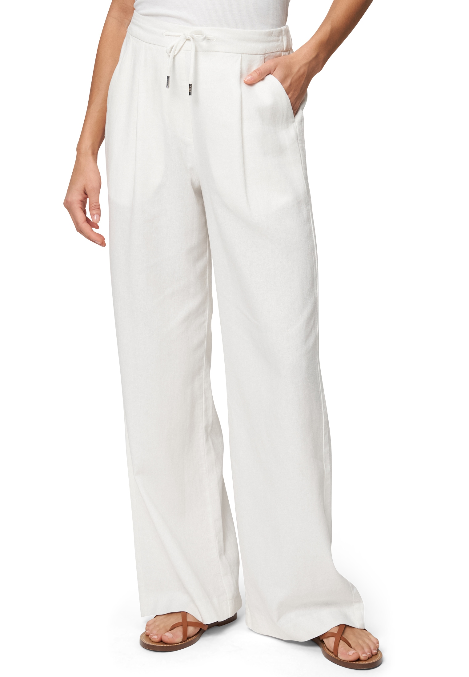 Zero Leinenhose »Leinenhose zum Binden 30 Inch«