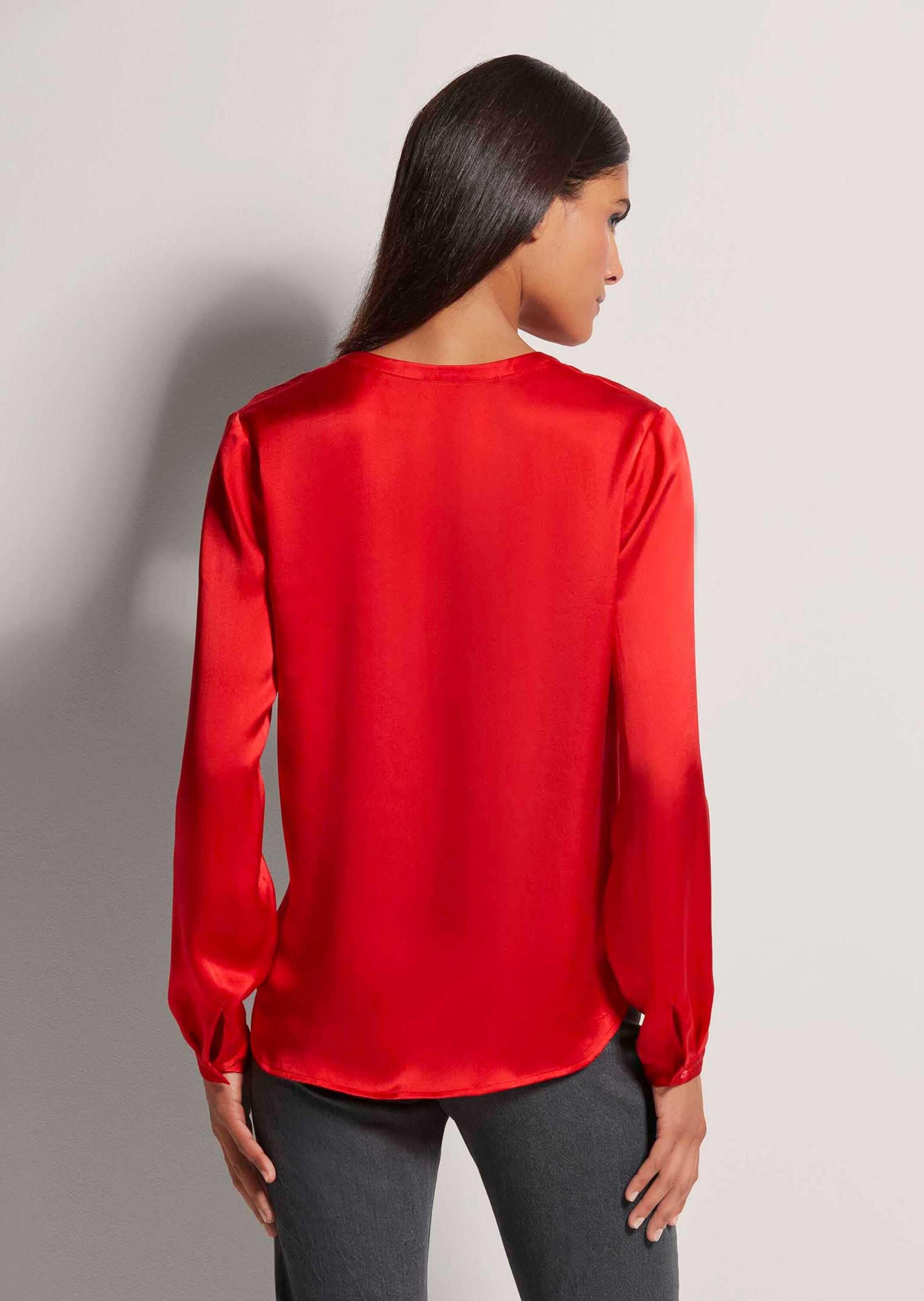 MADELEINE Langarmbluse »Bluse Satinbluse aus reiner Seide«