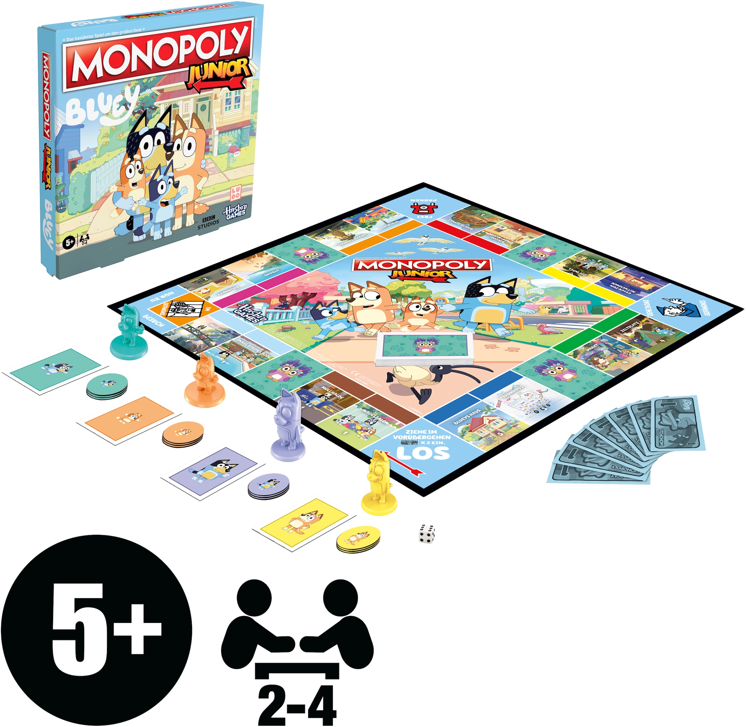 Hasbro Spiel »Monopoly Junior: Bluey Edition«