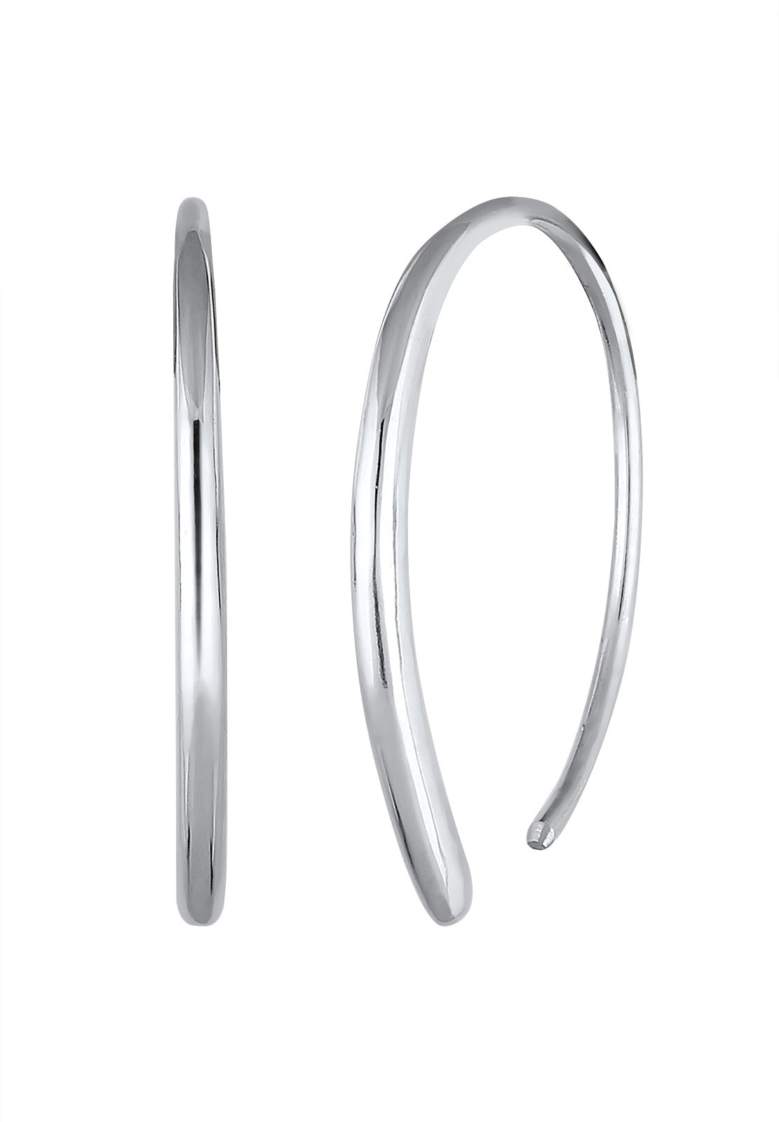 Elli Paar Creolen »Ohrringe Creole Geo Basic Trend 925 Silber«