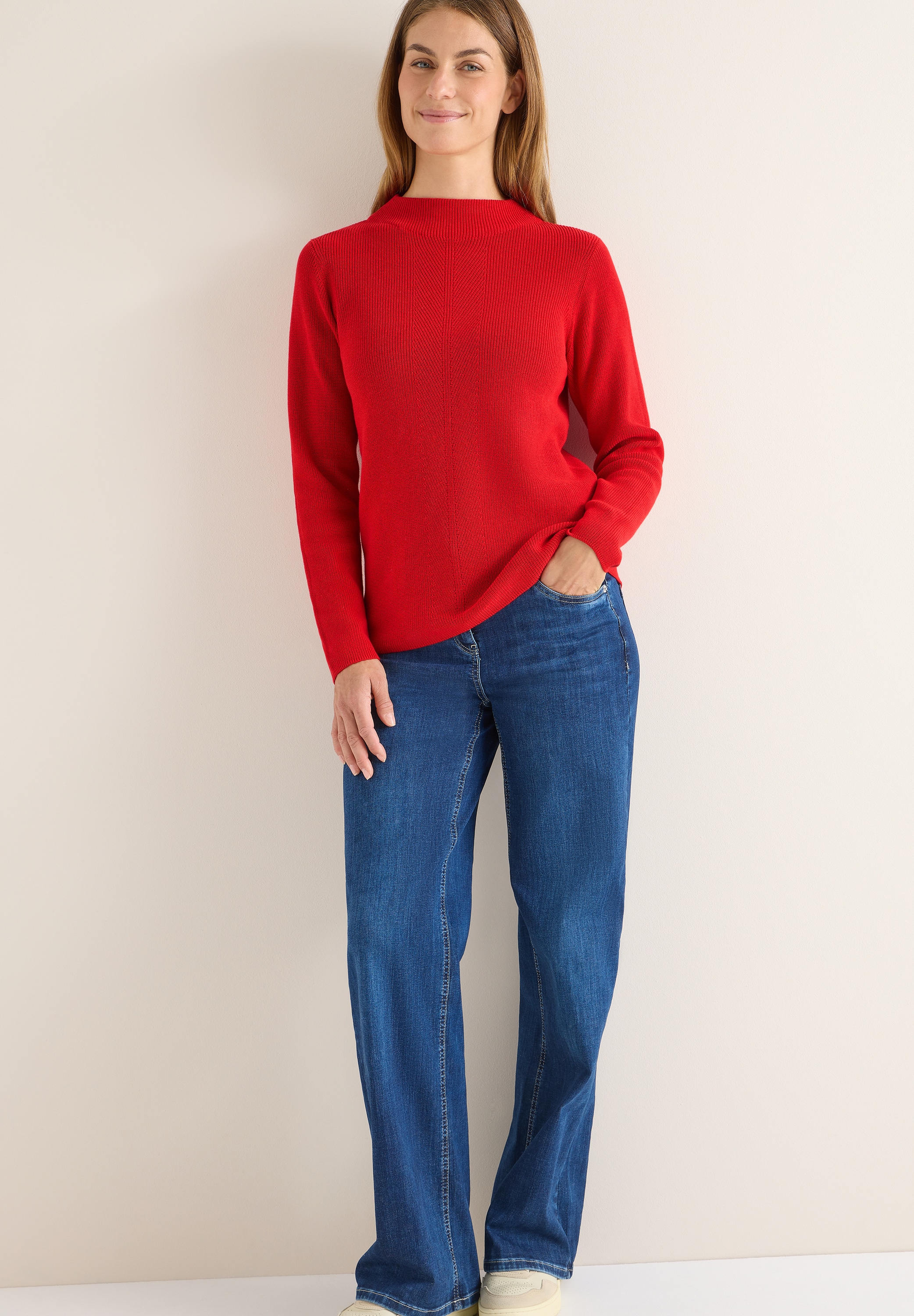 Cecil Strickpullover, mit Struktur