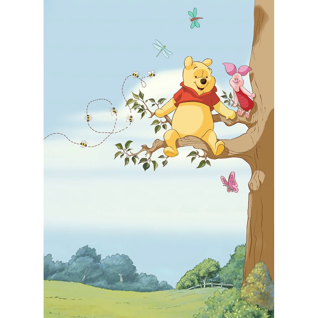 Komar Fototapete »Winnie Pooh Tree«, 184x254 cm (Breite x Höhe), inklusive Kleister
