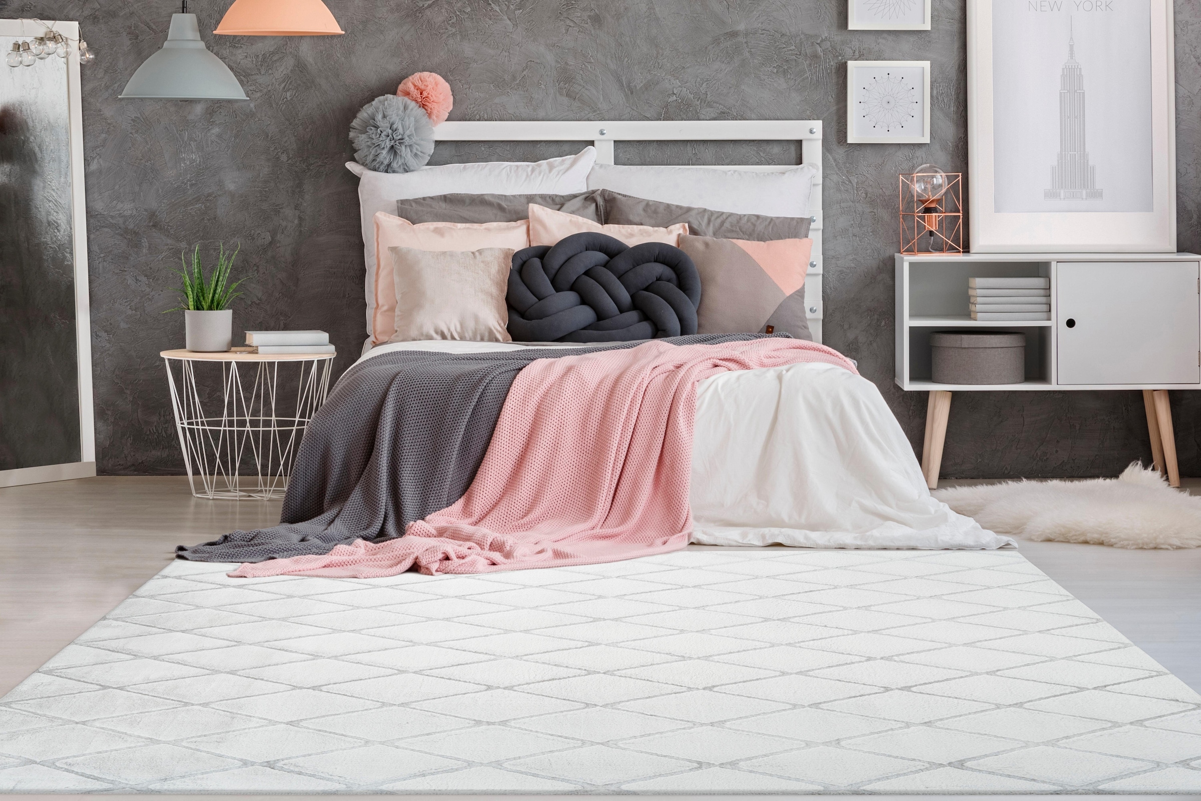 me gusta Teppich »Vivica 200«, rechteckig, 20 mm Höhe, besonders weich durch Microfaser, Wohnzimmer