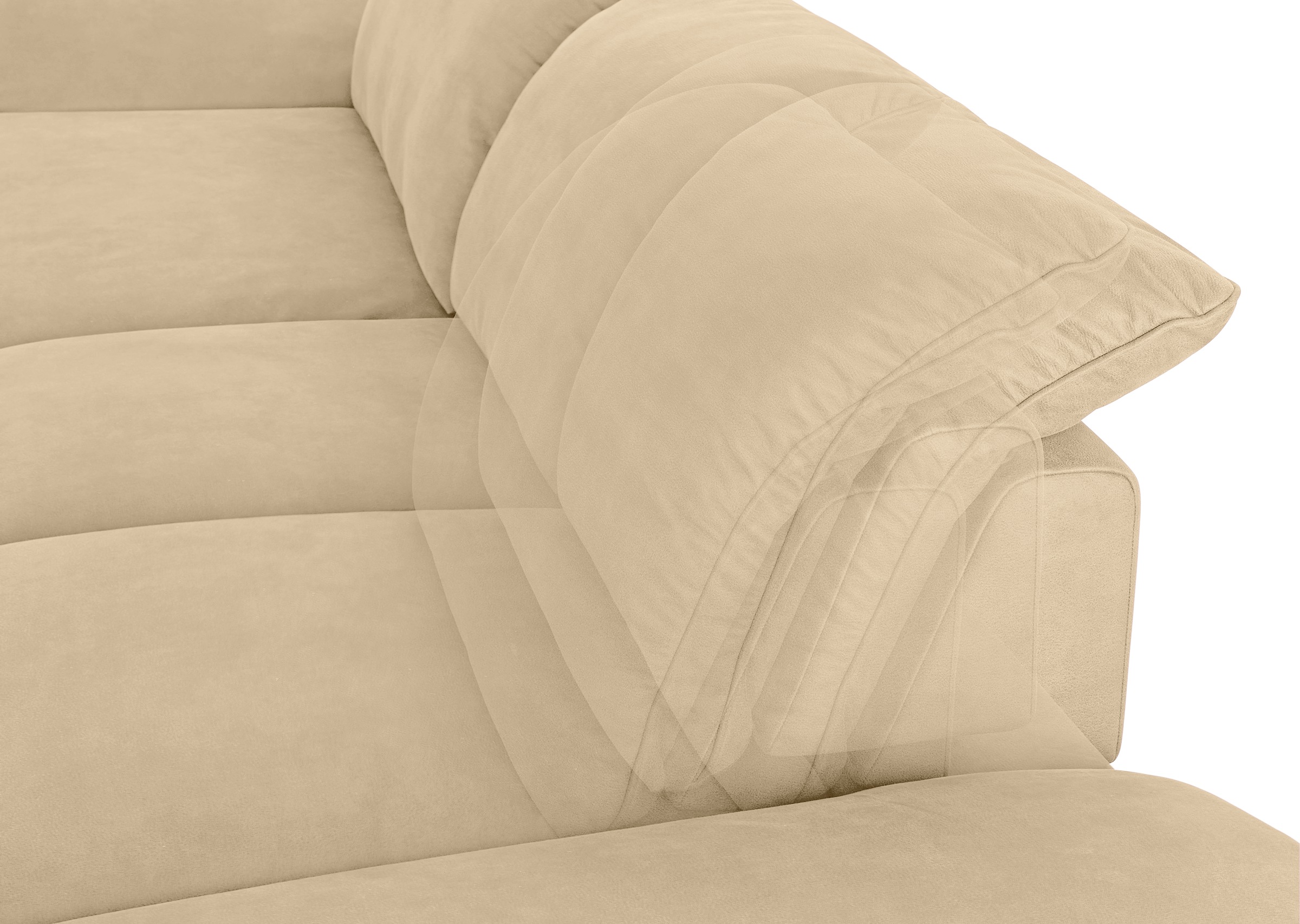 W.SCHILLIG Ecksofa »enjoy&MORE, Designsofa, bequem, zeitlos und elegant, L-Form«, Sitztiefenverstellung, Füße bronze pulverbeschichtet, Breite 310 cm