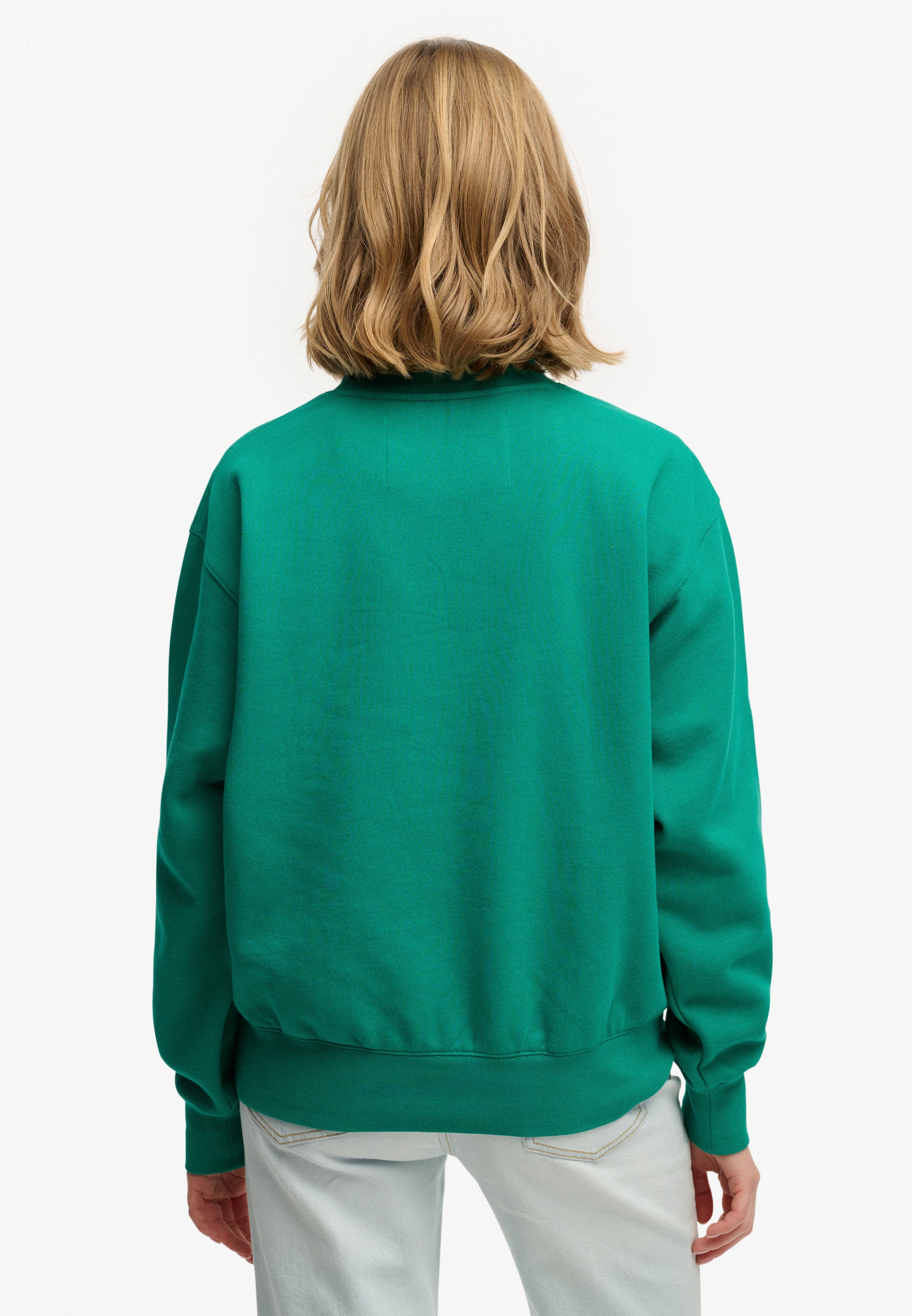 Superdry Sweatshirt »VARSITY SATIN APPLIQUE CREW«
