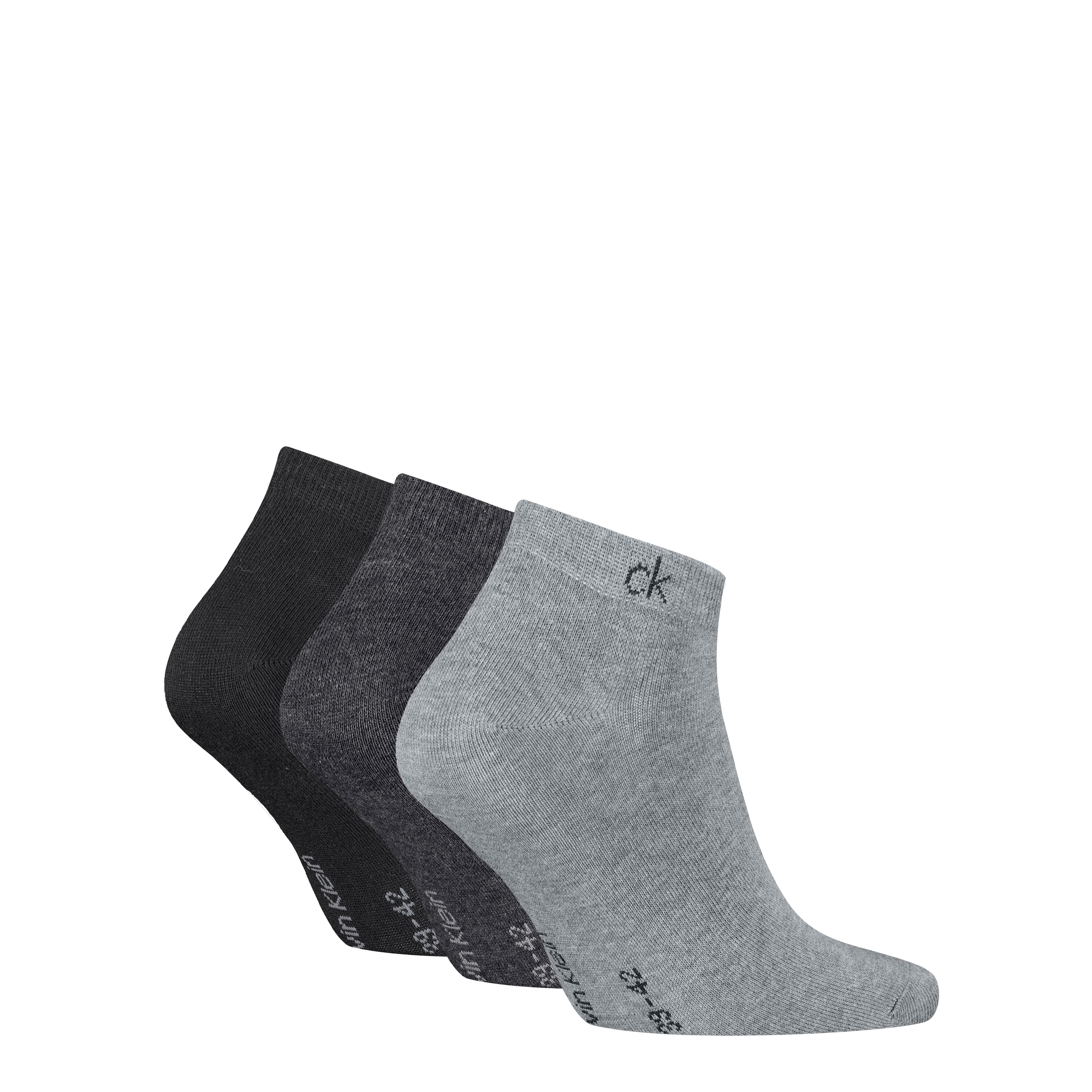 Calvin Klein Sneakersocken »CK MEN SNEAKER« 3 Paar,  mit kleinem Rippenbündchen, Cotton-Mix, elastisch