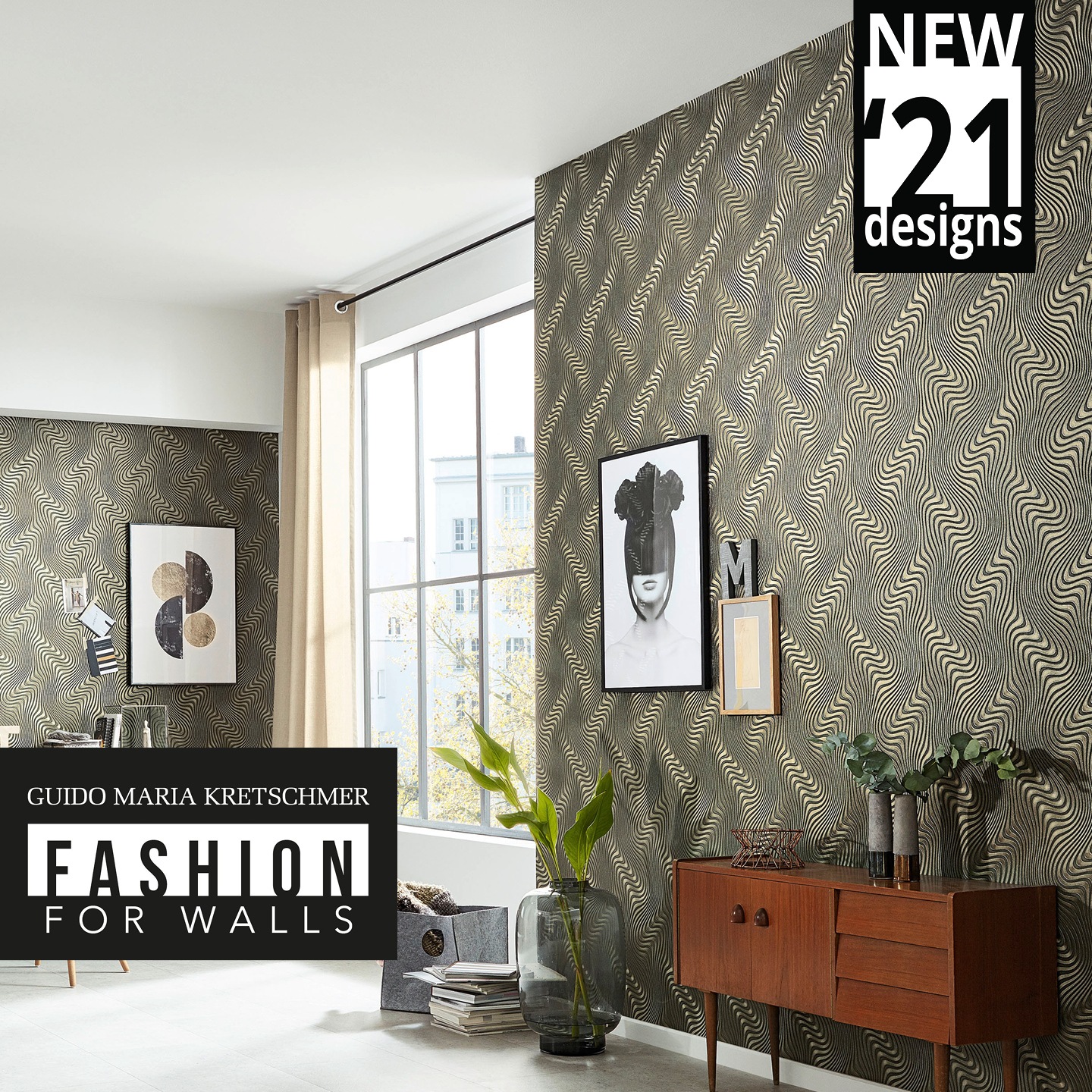 Fashion for walls Vliestapete »Guido Maria Kretschmer - Fashion for Walls«, GMK, Grafisch