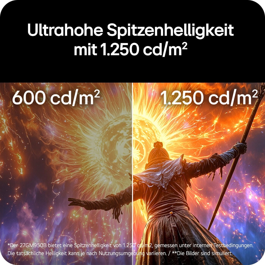 LG Gaming-LED-Monitor »27GM950B« 68 cm/27 ″  5120 x 2880 px 5K2K 1 Reaktionszeit 165 Hz