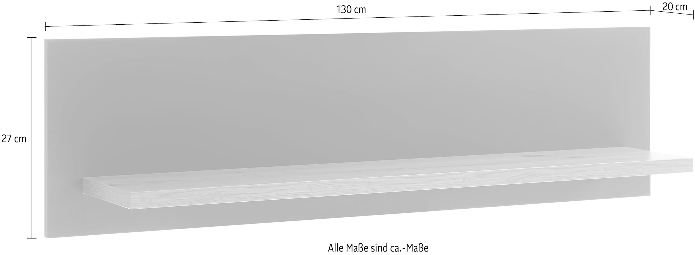 GALLERY M branded by Musterring Wandregal »yosh«, Typ 41, in zwei verschiedenen Farbvarianten, Breite 130 cm