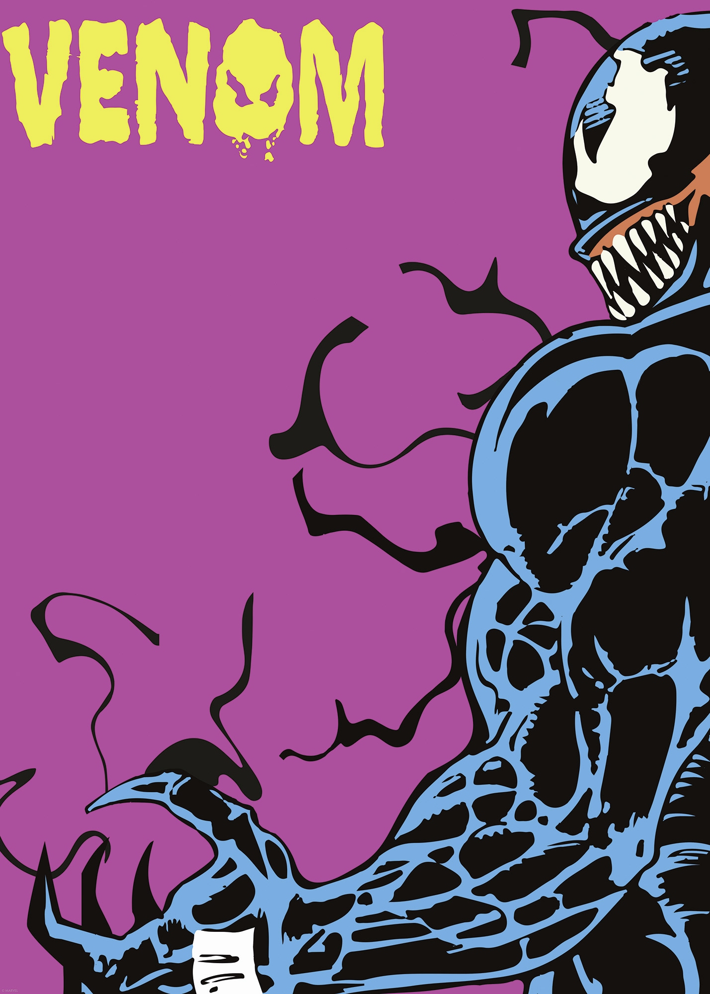 Komar Wandbild »Marvel Venom Colourful Stare«, Disney, (Set, 1 St.), 50 x 70 cm (Breite x Höhe) - Kinderzimmer, Dekoration