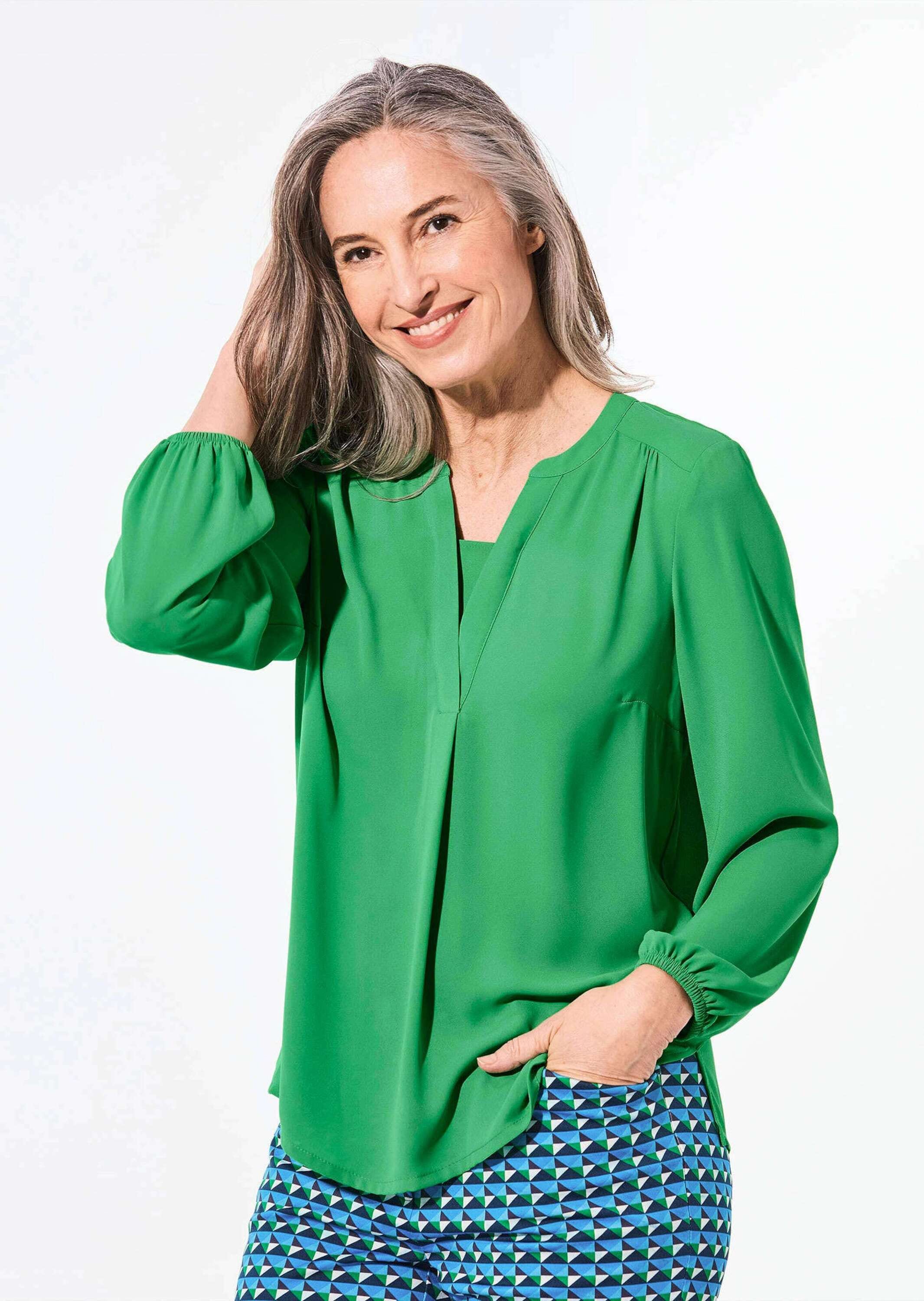 GOLDNER Tunika »Bluse mit Tunika Ausschnitt«