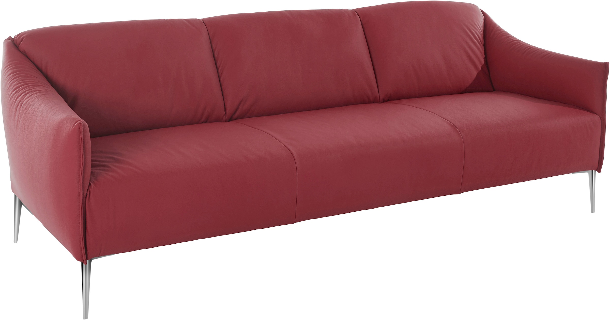 W.SCHILLIG 3-Sitzer »sally«, mit Metallfüßen in Chrom glänzend, Breite 224 cm