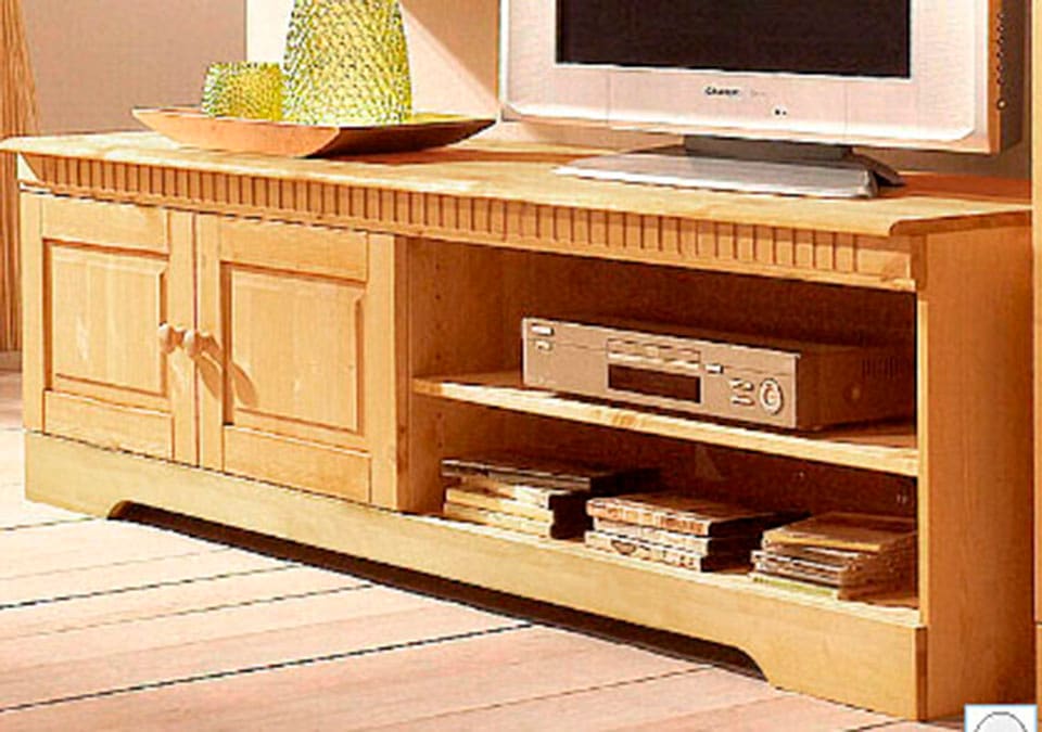 Home affaire Lowboard »Cubrix«, Kommode aus schönem massivem Kiefernholz, Breite 162 cm
