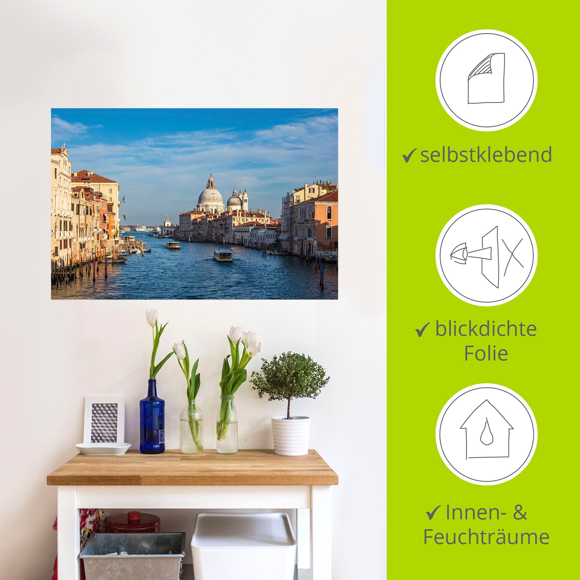 Artland Wandbild »Kirche Santa Maria della Salute Venedig«, Venedig, (1 St.), als Poster, Wandaufkleber in verschied. Größen