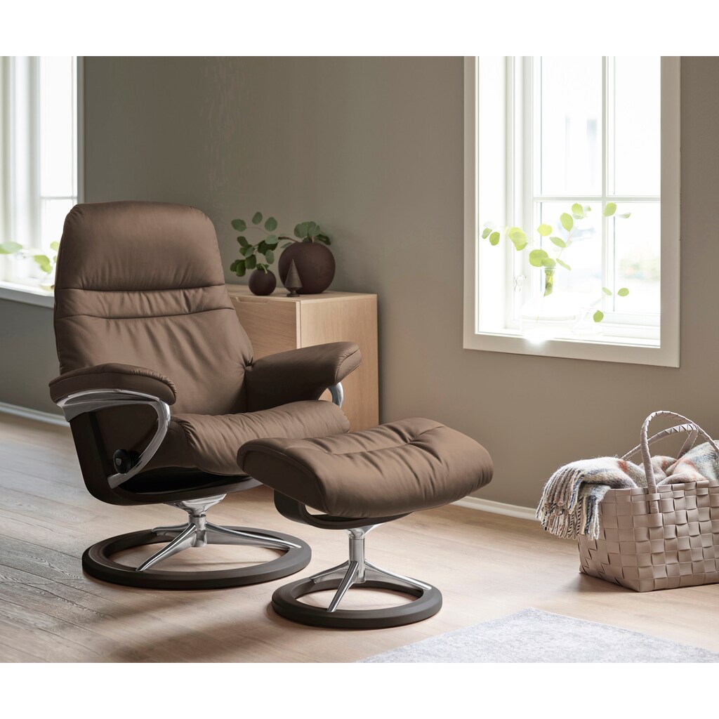 Stressless® Relaxsessel »Sunrise«, (Set, Relaxsessel mit Hocker)