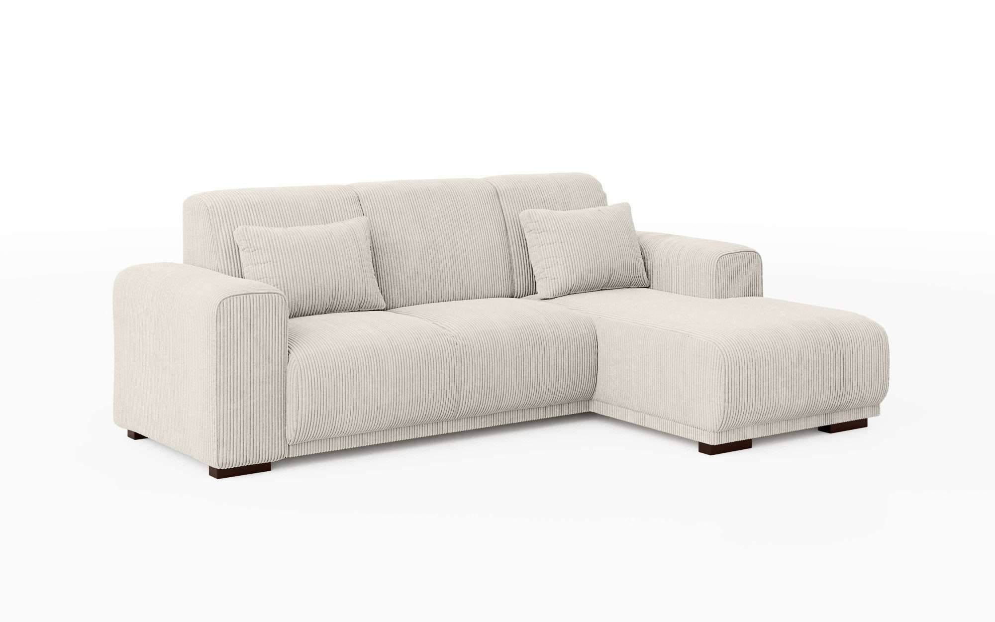 Home affaire Ecksofa »BORNHOLM L-Form mit Recamiere, Maße B/T/H: 234/162/85 cm«, Recamiere links oder rechts bestellbar, Wellenfederung, inkl. 2 Kissen