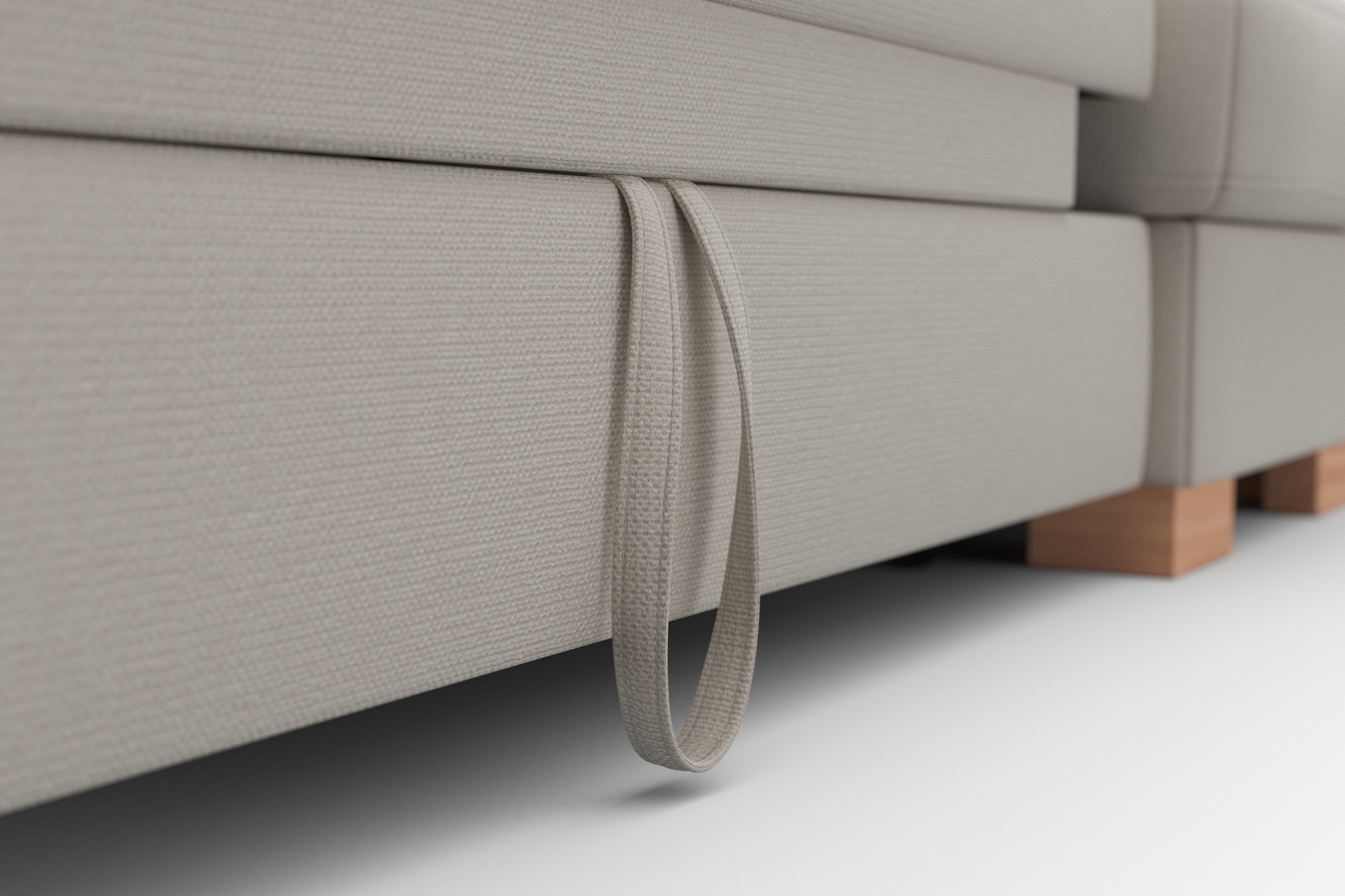 sit&more Ecksofa »Quincy L-Form«, wahlweise mit Bettfunktion und Bettkasten