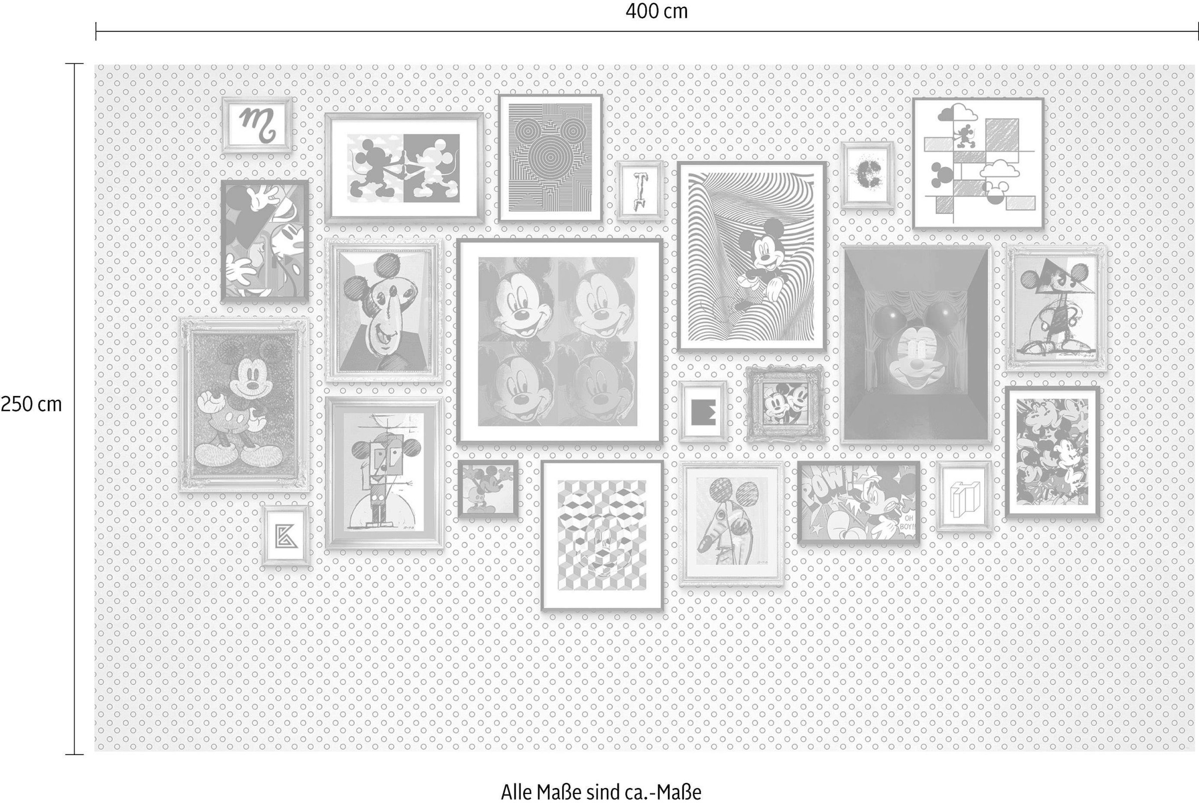 Komar Vliestapete »Digitaldruck Vlies -  Mickey Art Collection - Größe 400 x 250 cm« bedruckt glatt Kinderzimmer