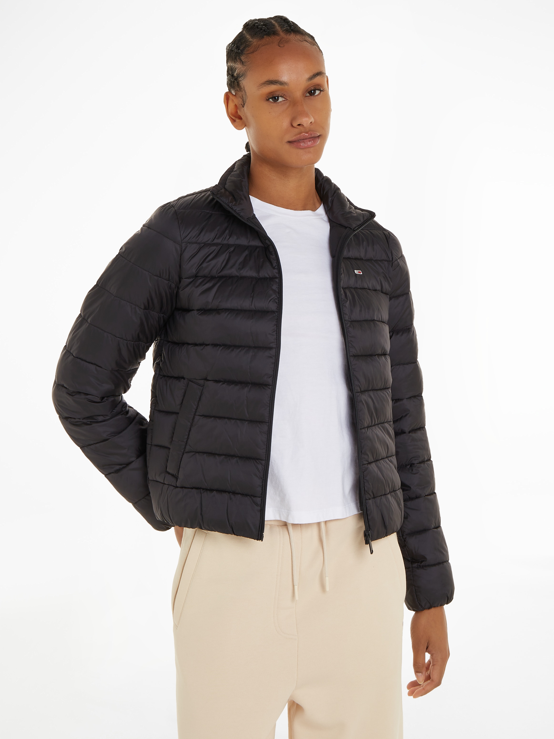 Steppjacke »TJW QUILTED ZIP THROUGH«, mit Tommy Jeans Markenlabel