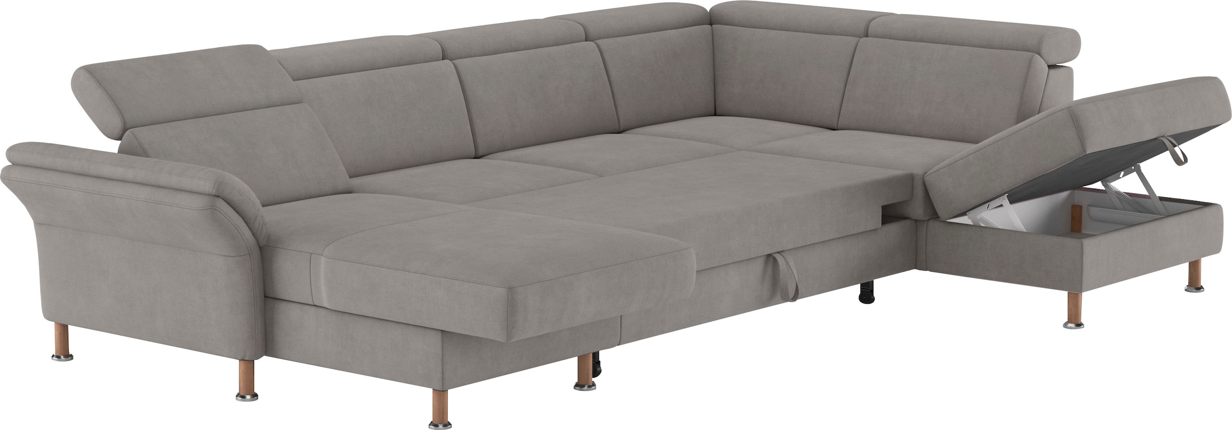 Home affaire Wohnlandschaft »Calypso U-Form«, wahlweise mit motorischer Relaxfunktion