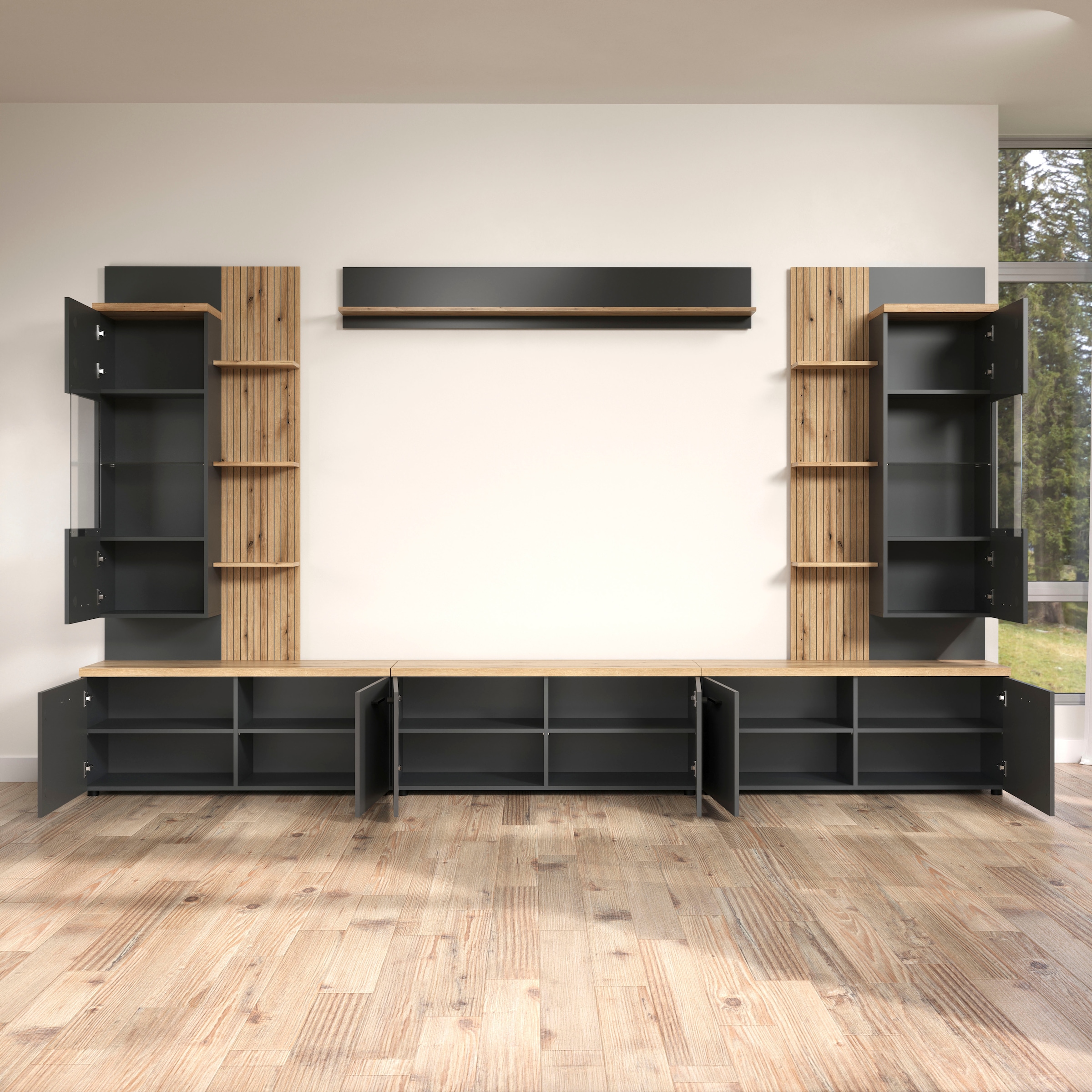 Home affaire Wohnwand »Bajo« 6 Stk. tlg.