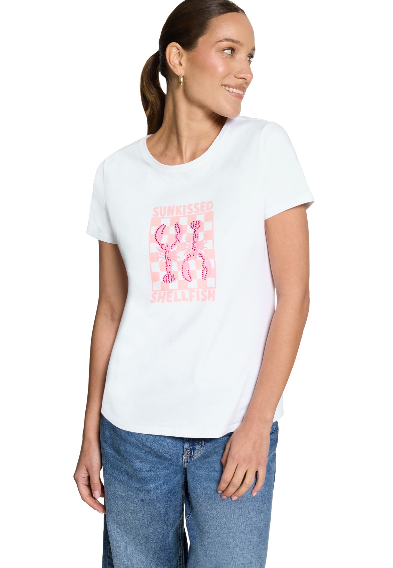 Zero Print-Shirt »Printshirt mit Aufdruck«