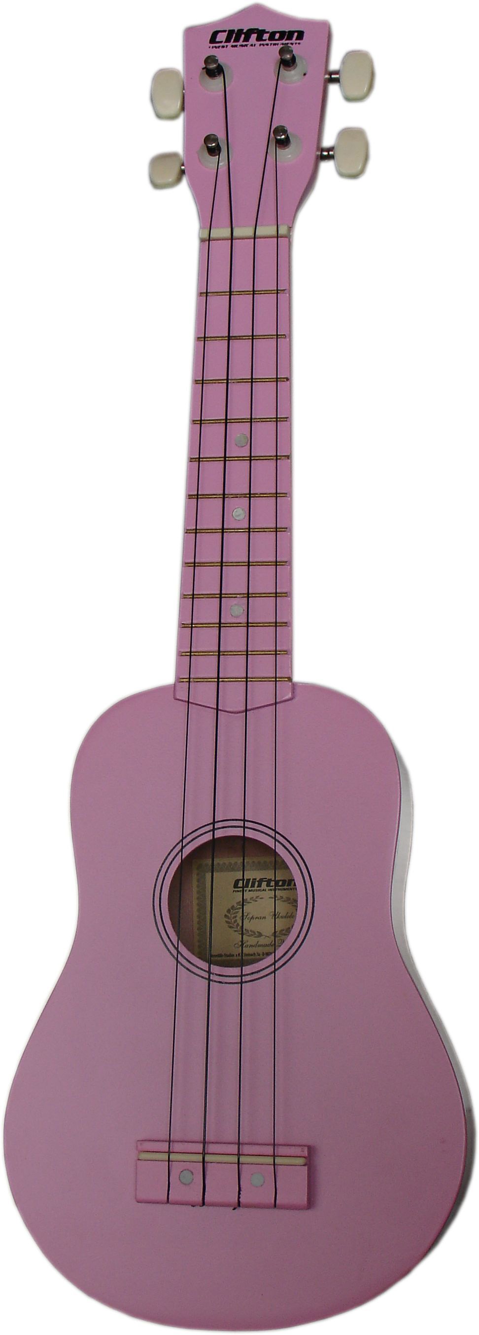 Clifton Ukulele »Sopran Ukulele mit Buch und CD, rosa«