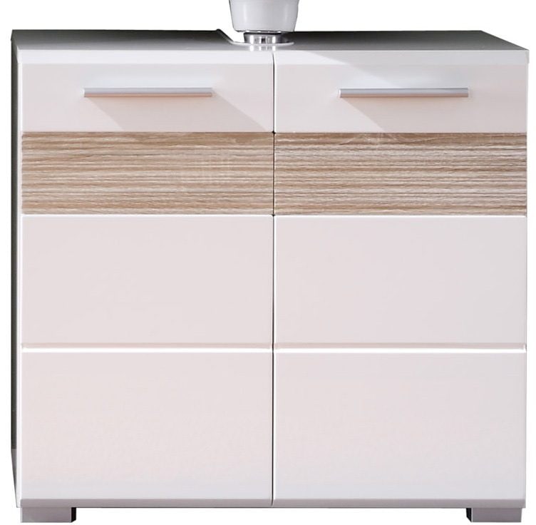 Garantie mit Jahren Struktur-Front Waschbeckenunterschrank mit trendteam 3 XXL »Mezzo«,