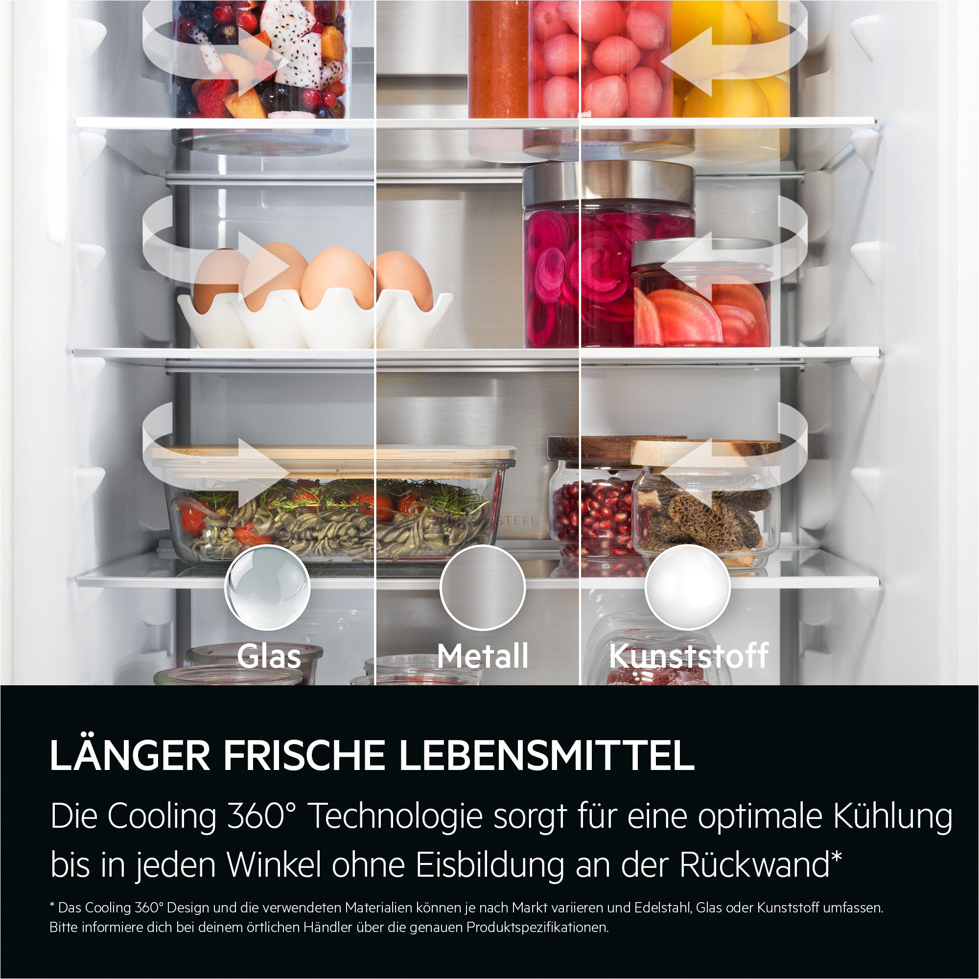 AEG Einbaukühlschrank 9000 »923586301« 176,9 cm hoch 55,7 cm breit LongFresh 0 °C-Zone