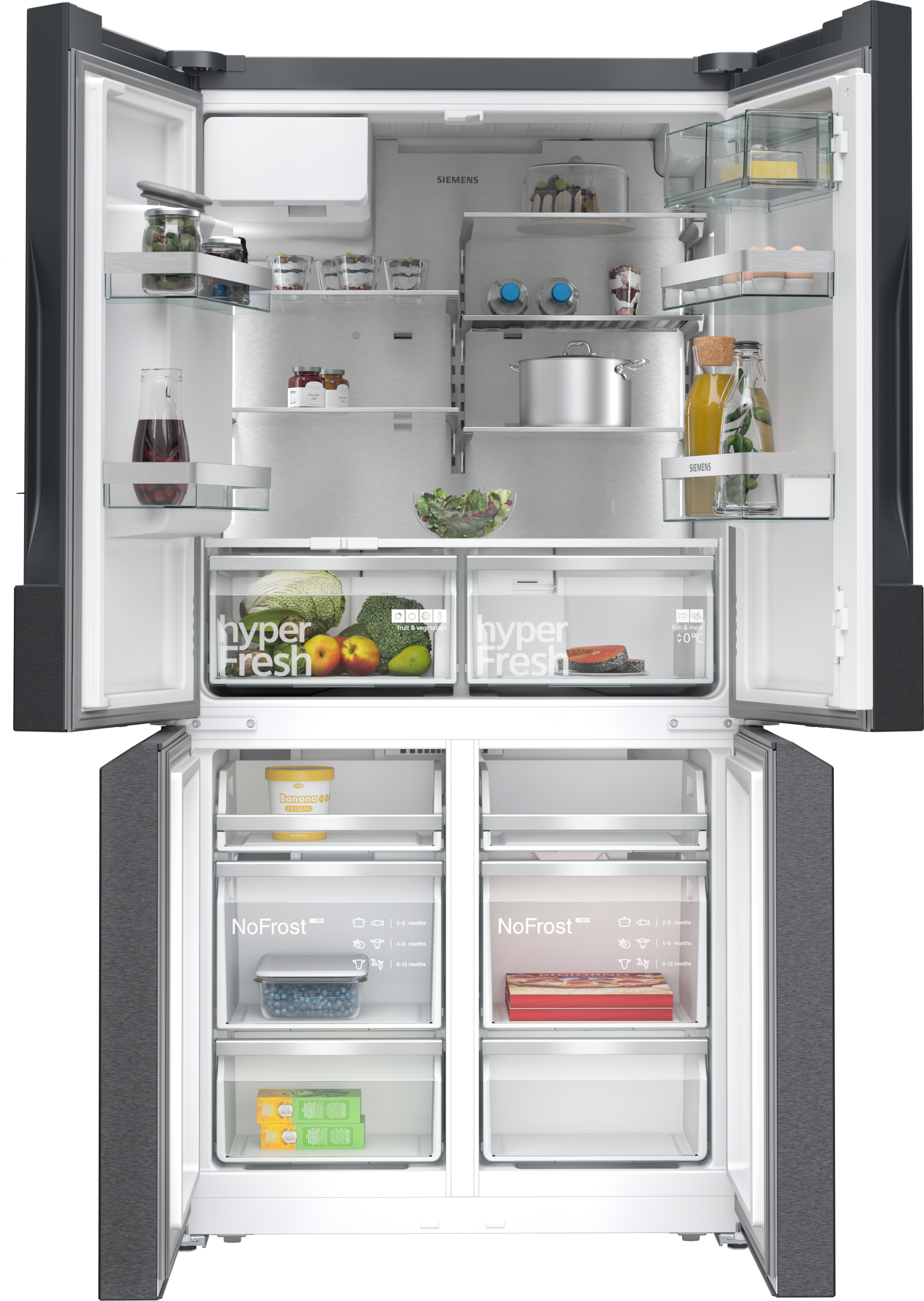 SIEMENS Multi Door iQ500 »KF96DAXEA« 183 cm hoch 90,5 cm breit