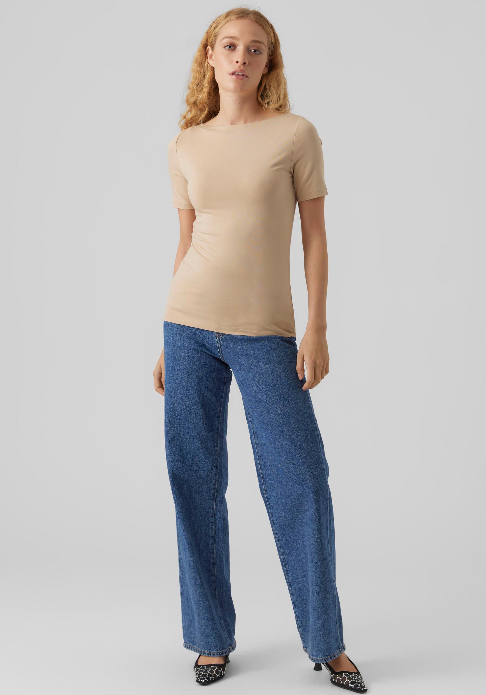 Vero Moda Kurzarmshirt »VMPANDA MODAL S/S TOP NOOS« kaufen