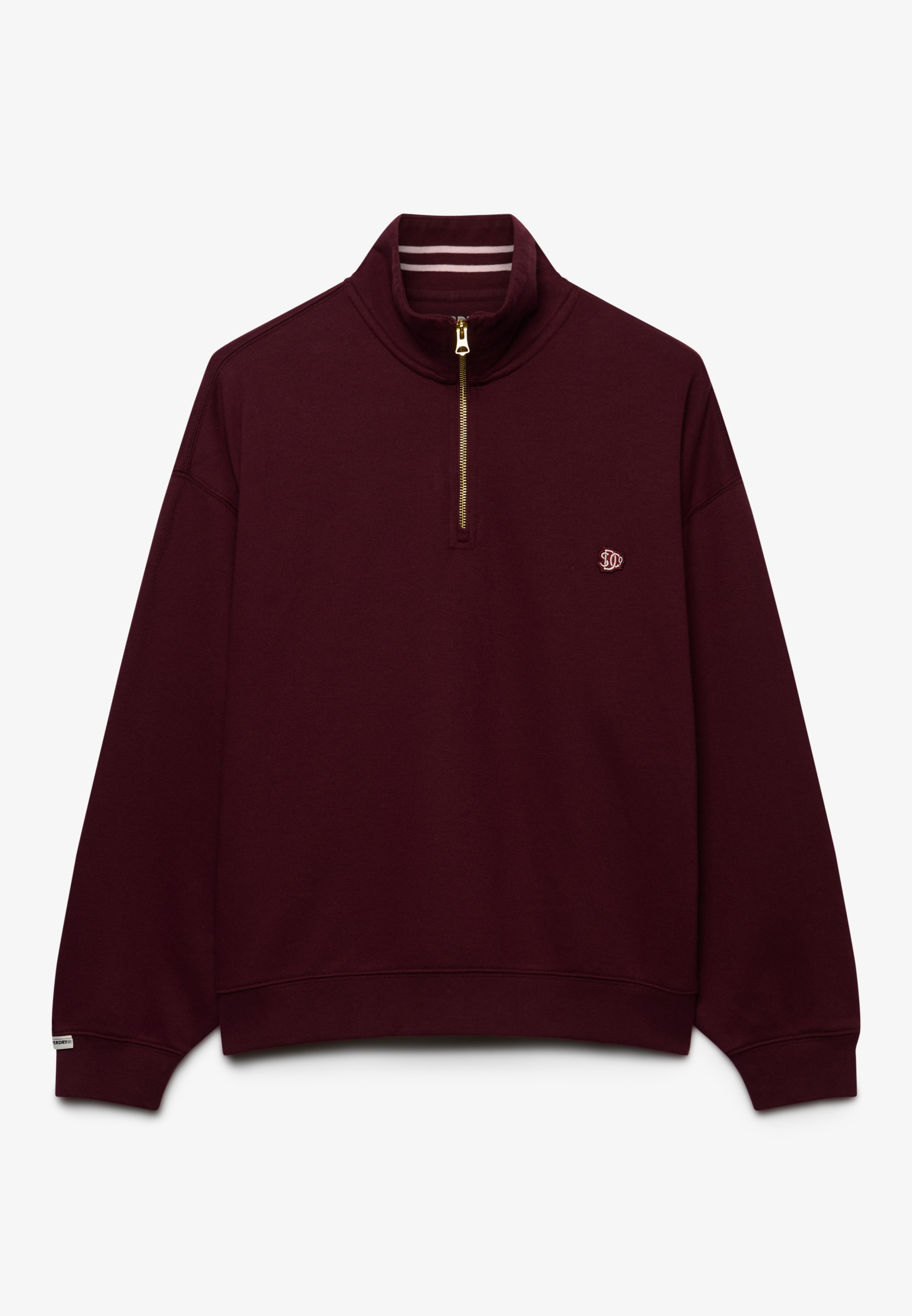 Superdry Sweatshirt »MONOGRAM HALF ZIP SWEAT«, Baumwollmischung, relaxed fit
