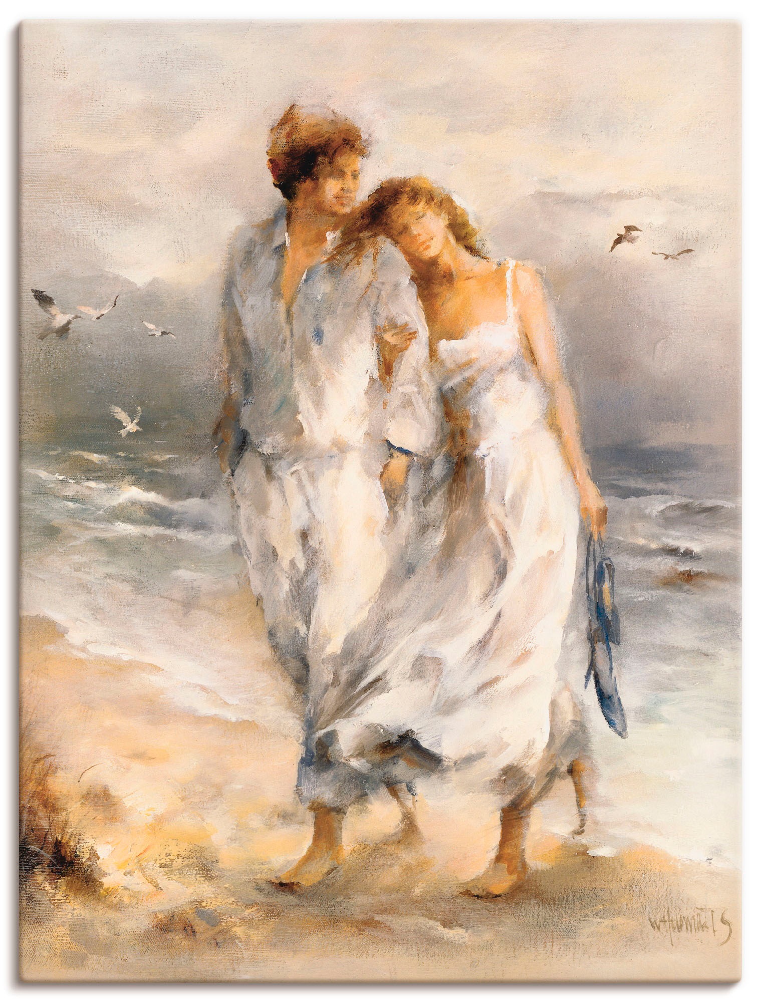 Artland Wandbild St.), Paar, »Verliebt«, bequem Leinwandbild, Poster in Wandaufkleber (1 Größen als bestellen oder versch