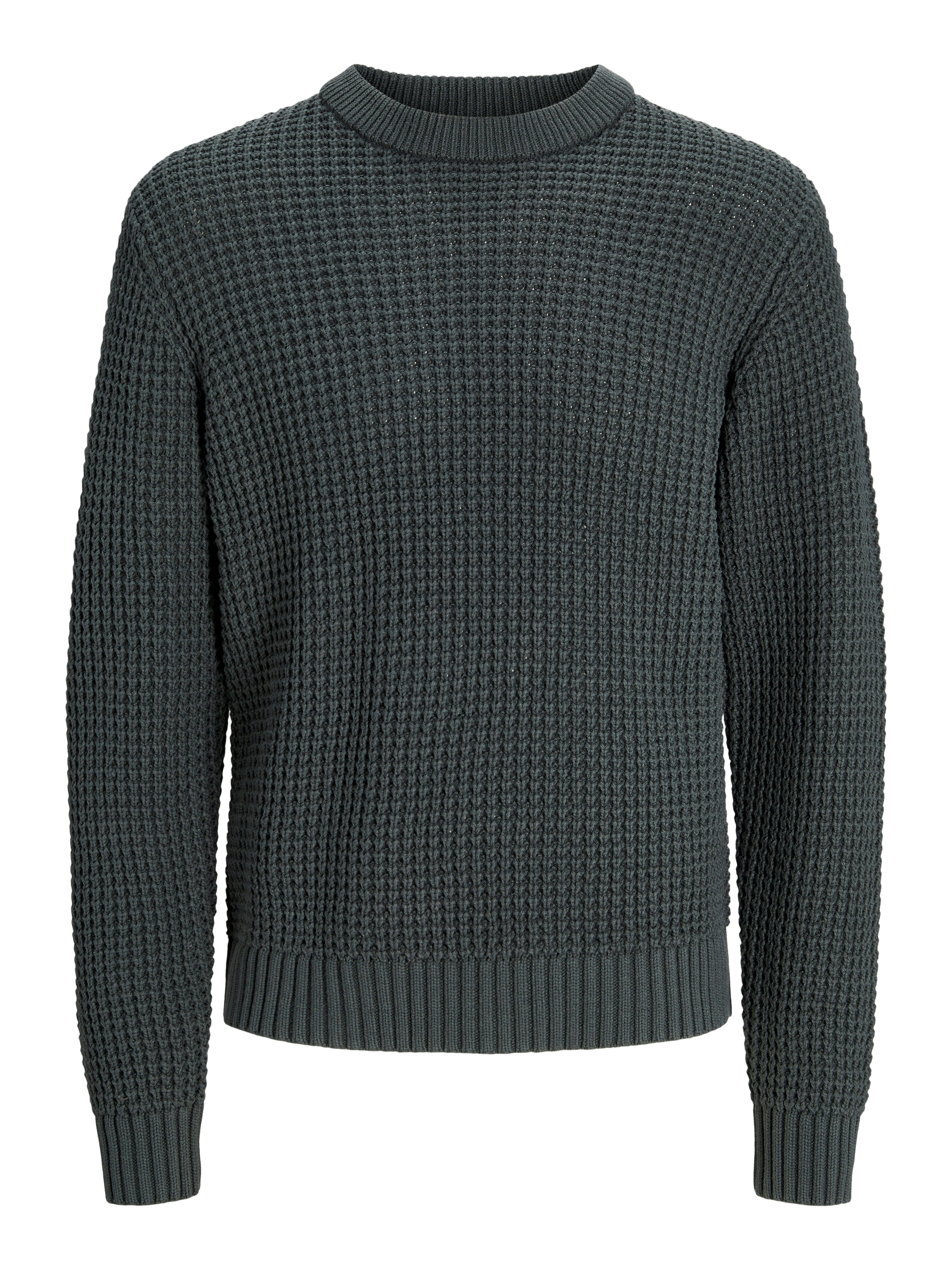 Jack & Jones Rundhalspullover »JCOZION KNIT CREW NECK BF«, mit markanter Struktur