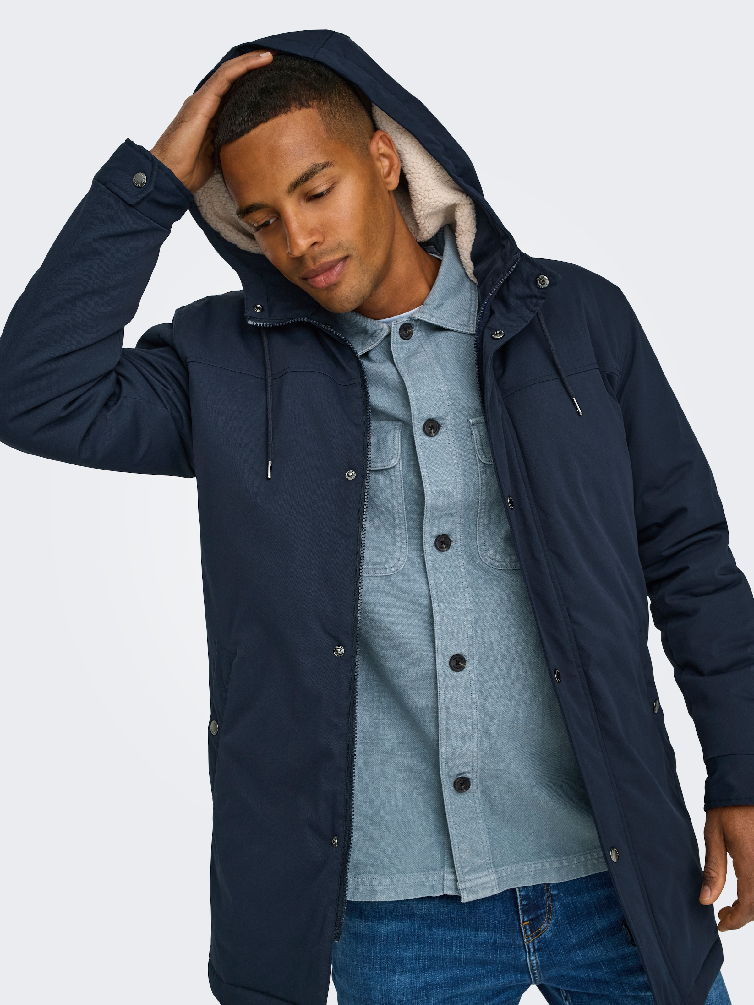 ONLY & SONS Parka »ONSALEXANDER LIFE PARKA OTW VD«, mit Kapuze