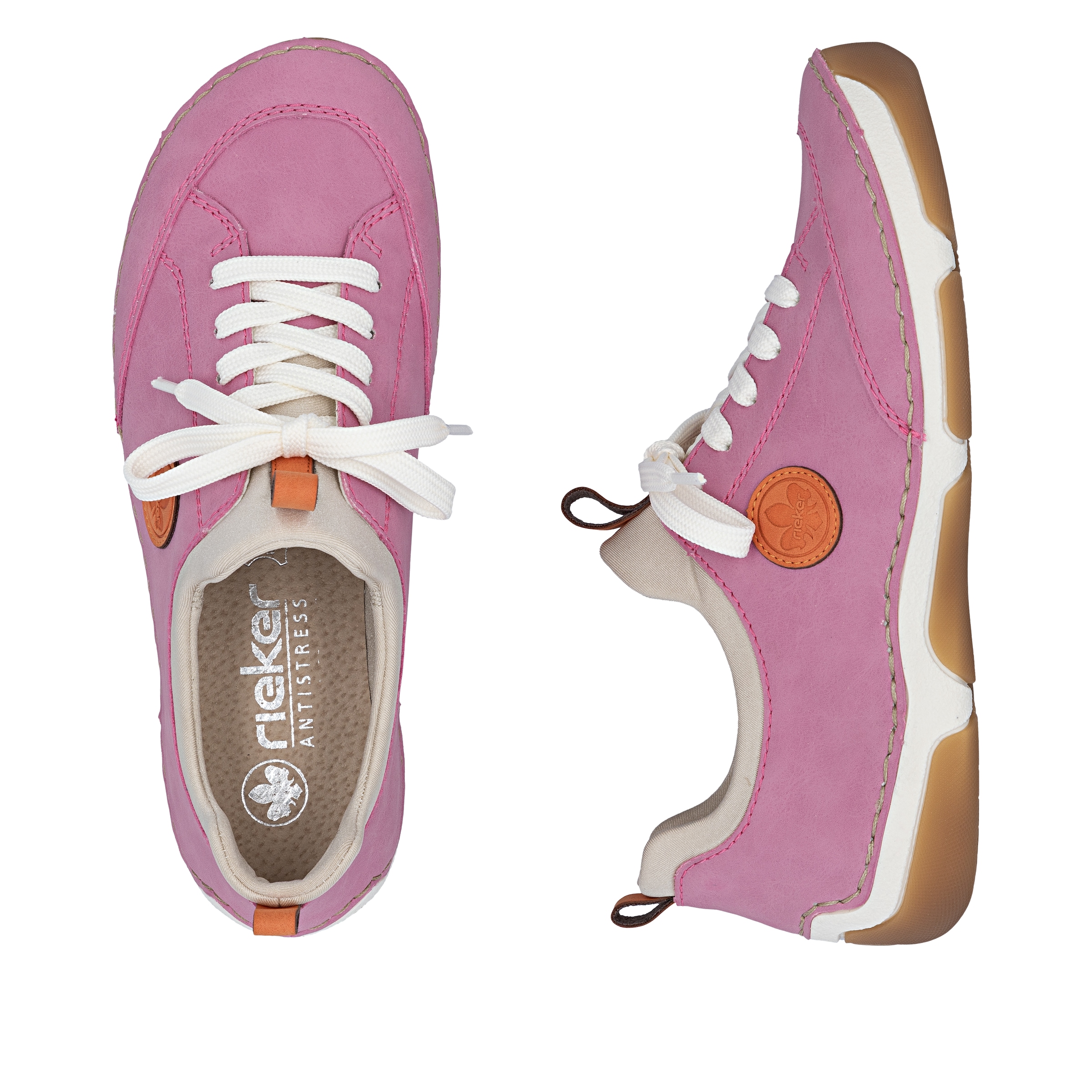 Rieker Slip-On Sneaker  Slipper, Schlupfschuh, Freizeitsneaker aus Lederimitat