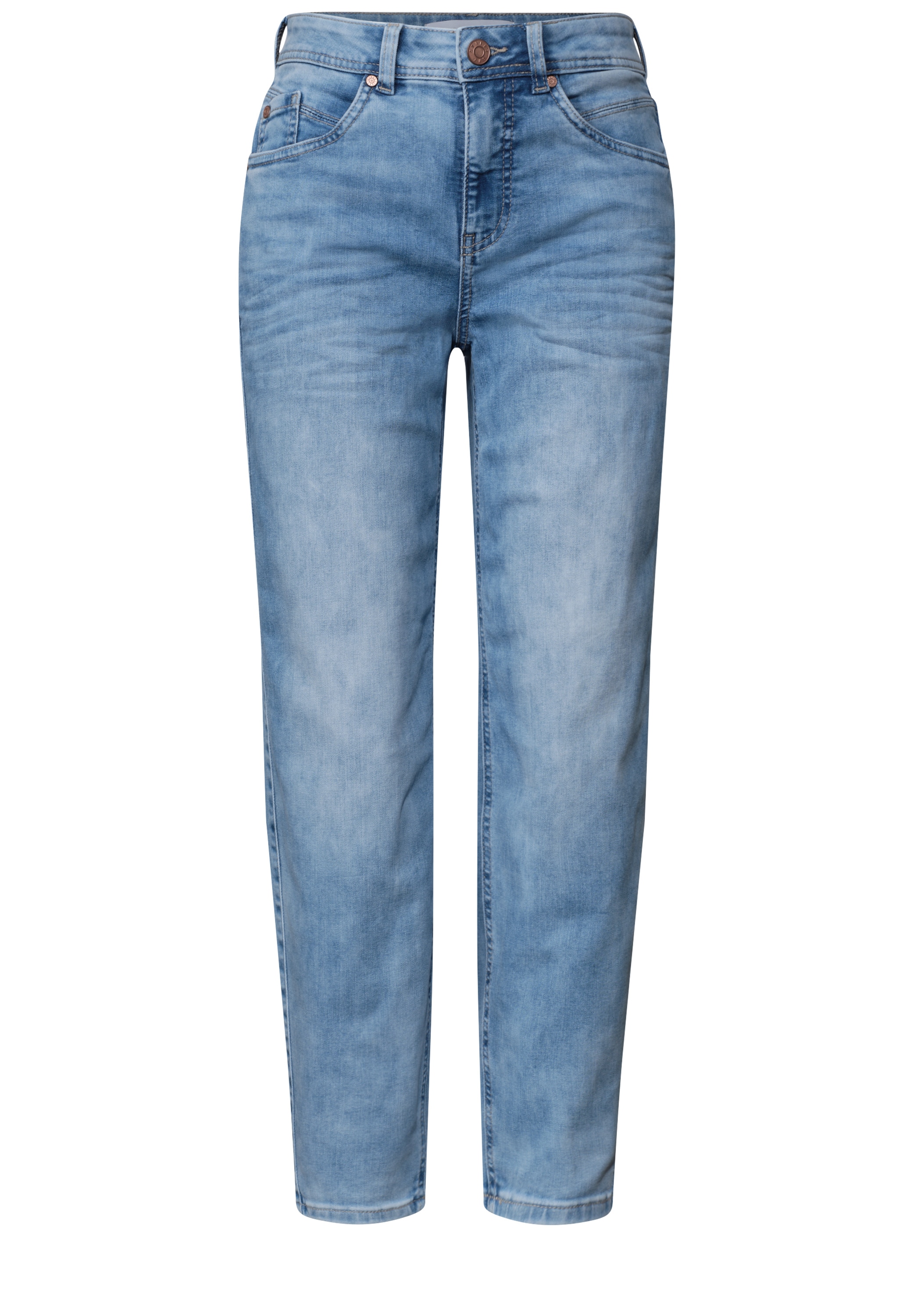 STREET ONE Loose-fit-Jeans »Style Karlie« Barrel Legs / mit Viskose und Stretch