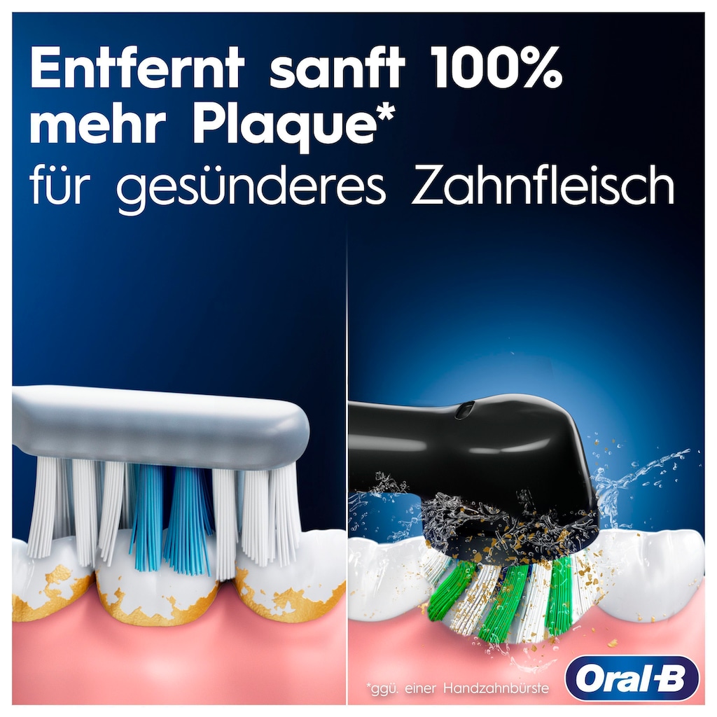 Oral-B Elektrische Zahnbürste »Pro 3 3900«, 3 St. Aufsteckbürsten, Doppelpack 3 Putzmodi