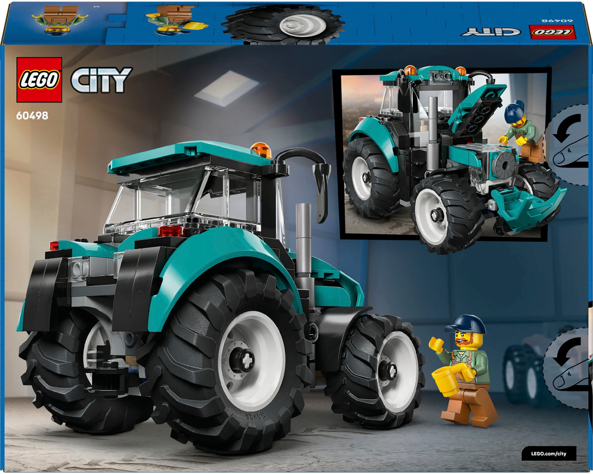 LEGO® Konstruktionsspielsteine »Traktor (60498), LEGO City« Made in Europe