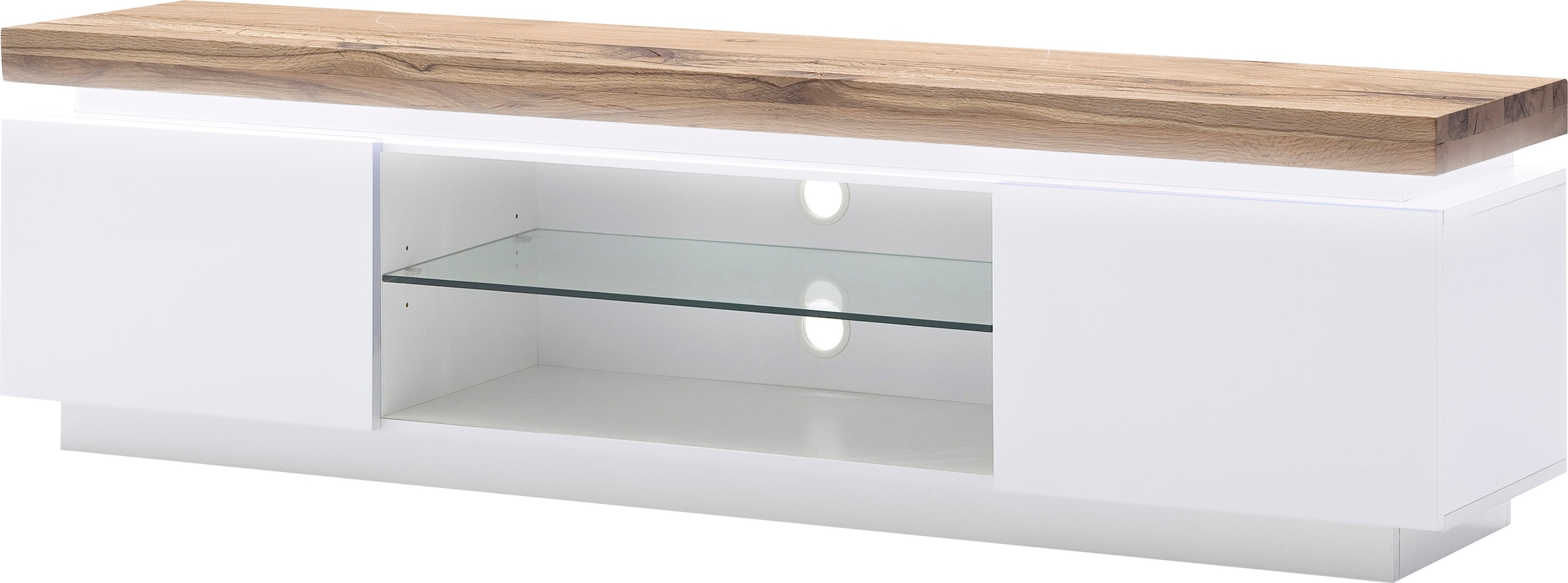 MCA furniture Lowboard »Romina«, mit LED Beleuchtung weiß dimmbar, inkl. Fernbedienung