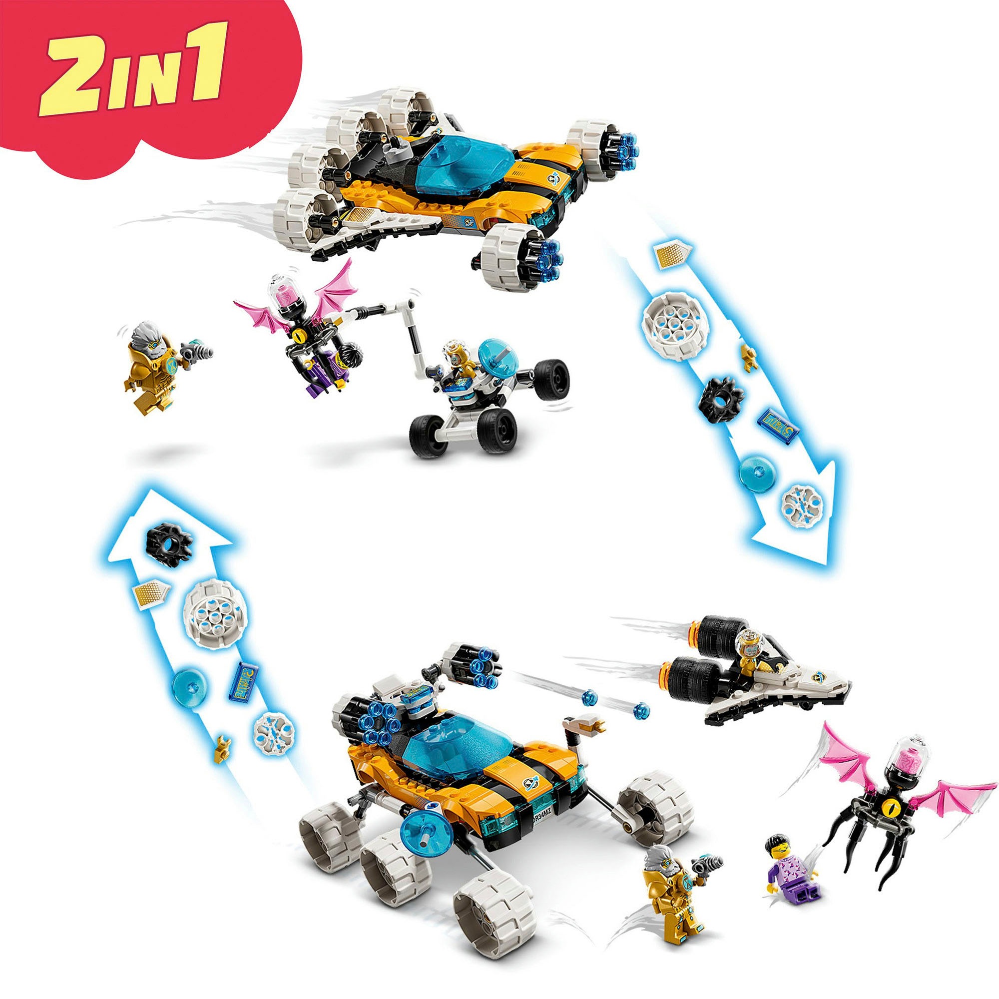 LEGO® Konstruktionsspielsteine »Der Weltraumbuggy von Mr. Oz (71475), LEGO DREAMZzz«, (350 St.), Made in Europe