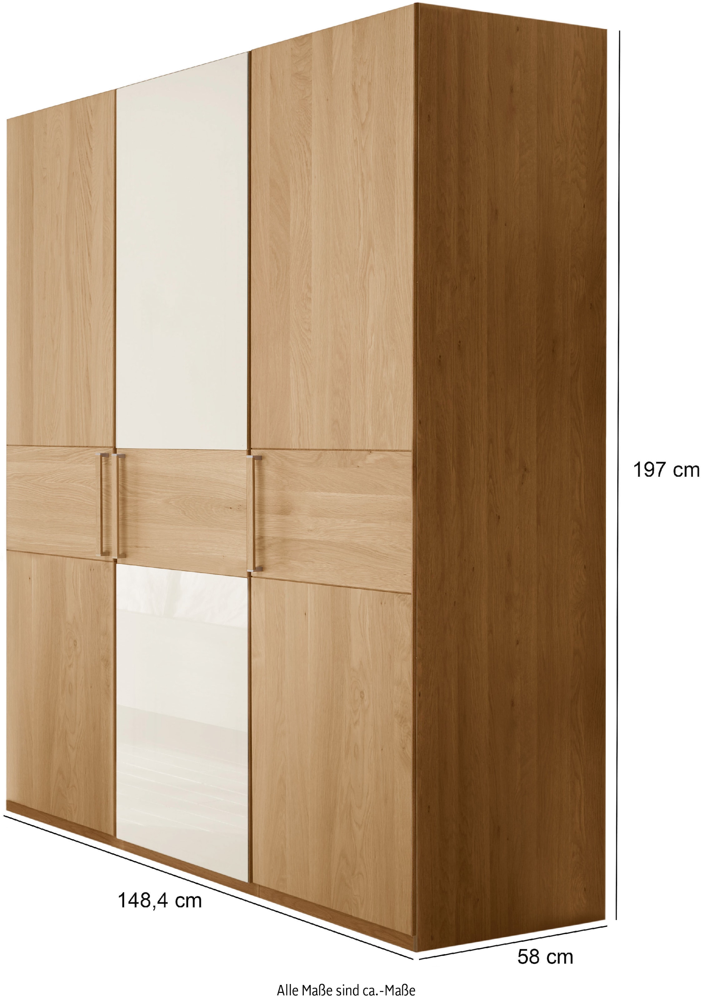 WIEMANN Drehtürenschrank »Kiruna« mit Champagnerglas