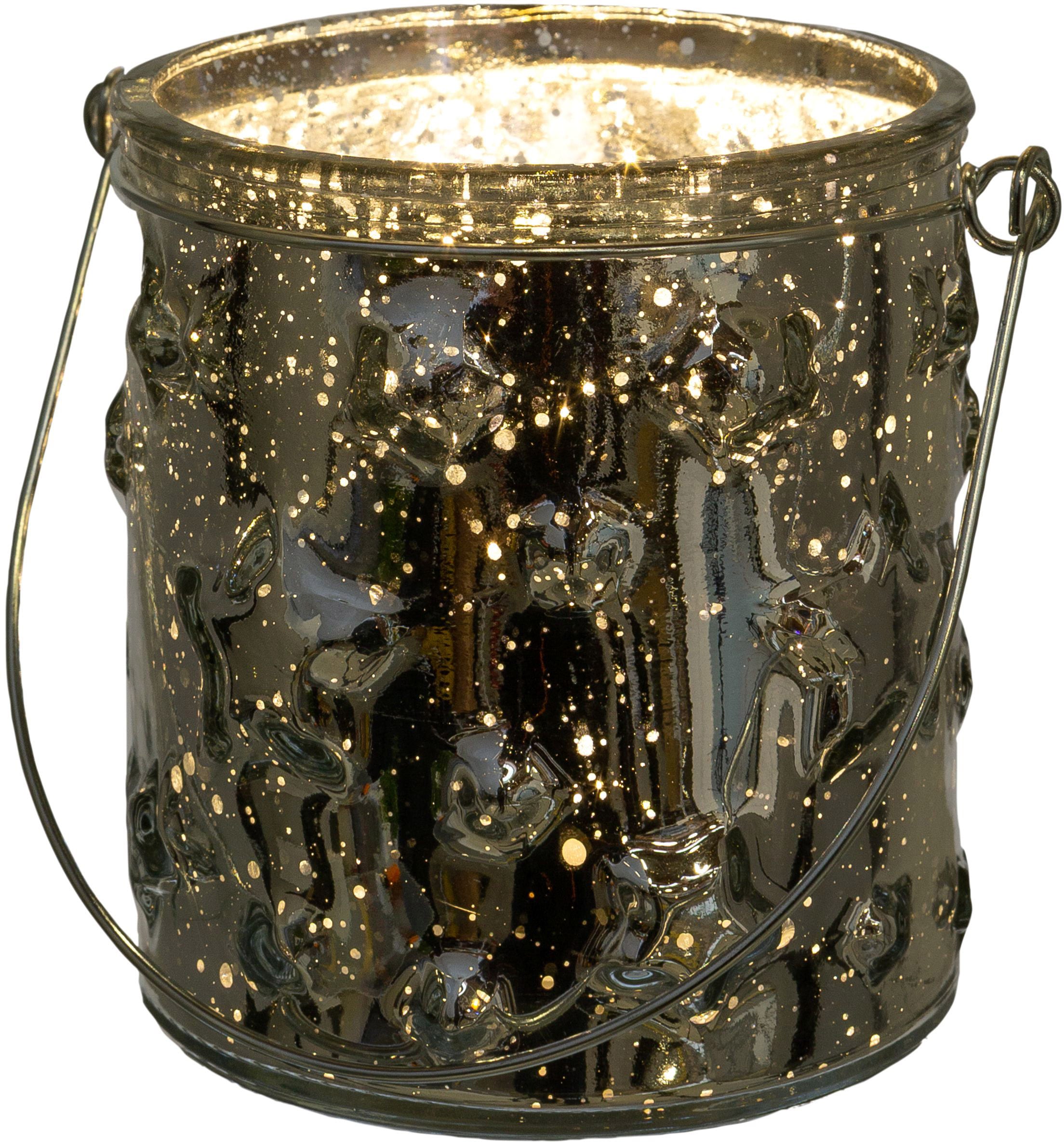 Glas Windlicht »Weihnachtsdeko«, online St.), (4 3 XXL Creativ Garantie kaufen mit mit deco Jahren Stern-Struktur |