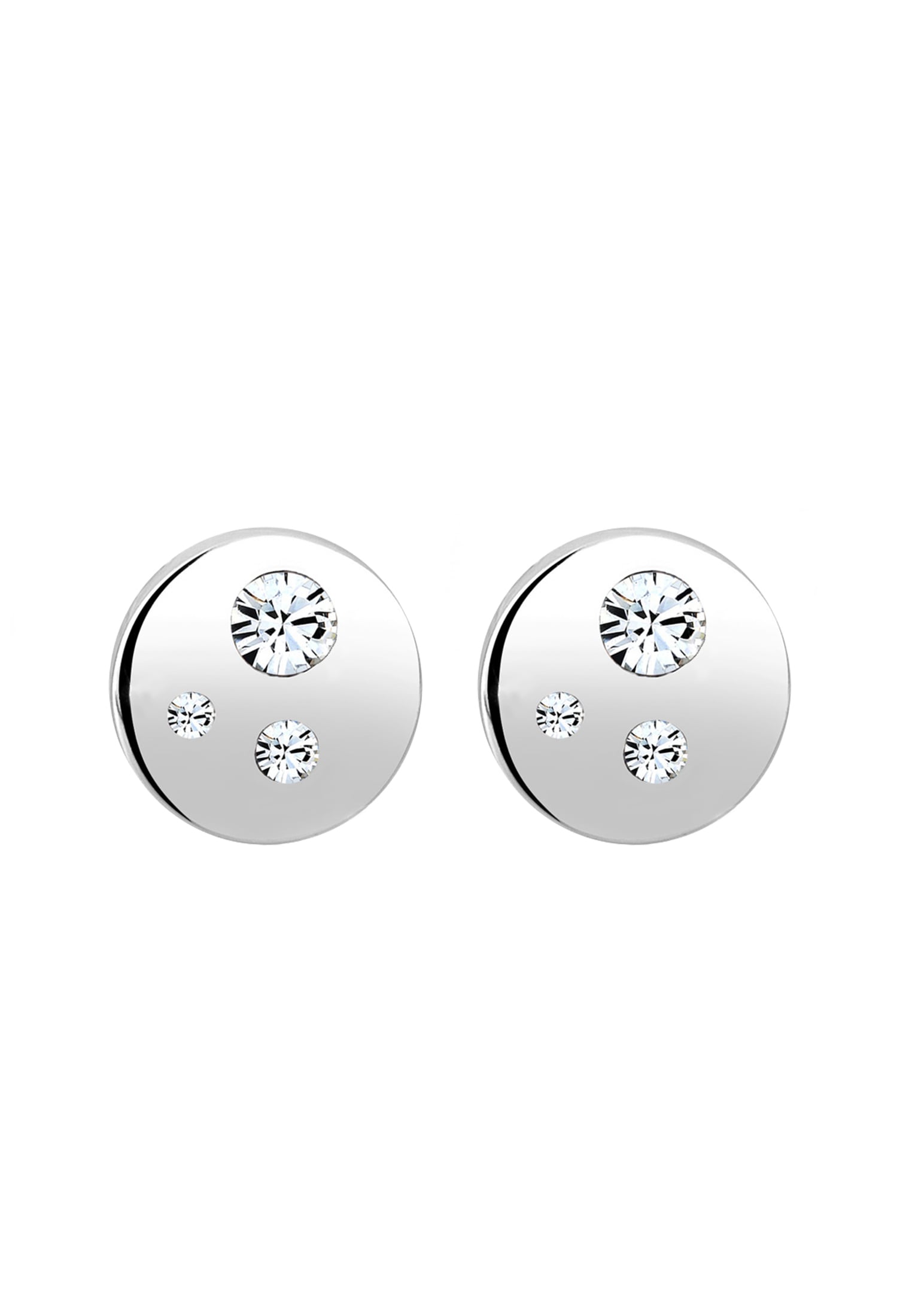 Elli Paar Ohrstecker »Ohrringe Basic Geo Trend Kristalle 925 Silber«