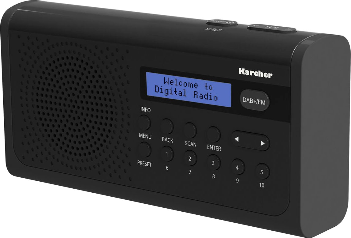 Karcher Digitalradio (DAB+) »DAB 2405«, (Digitalradio (DAB+)-FM-Tuner-UKW mit RDS)