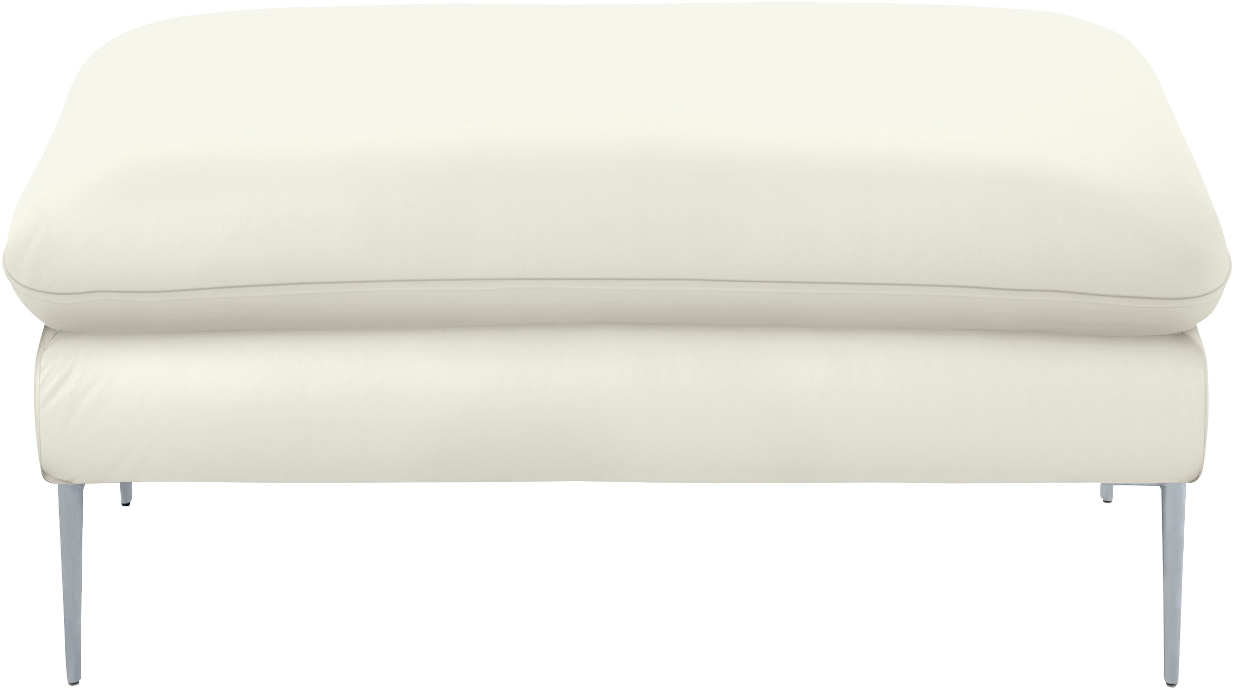 W.SCHILLIG Hocker »enjoy&MORE«, Füße silber matt, Breite 106 cm