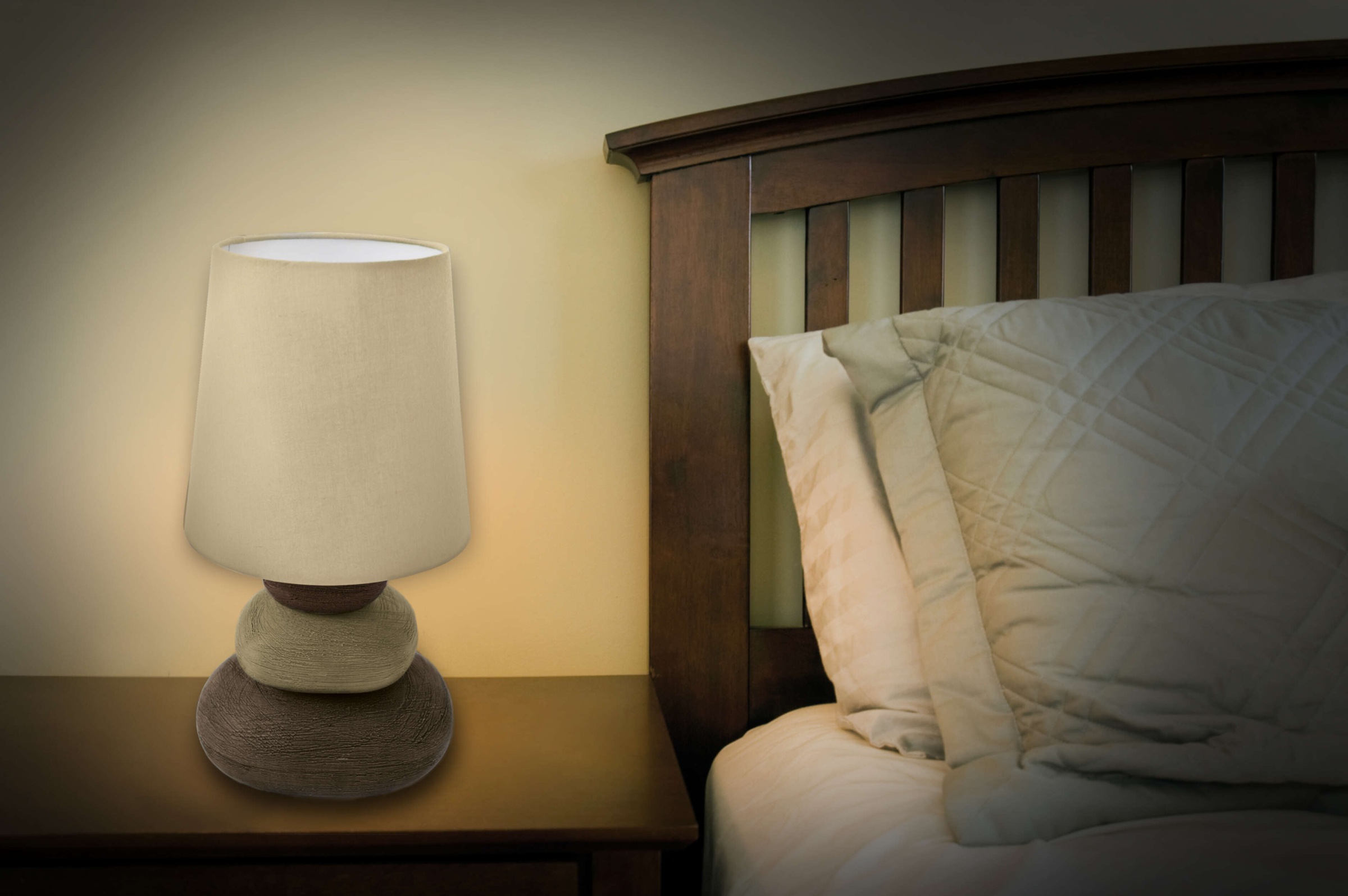 näve LED Tischleuchte »Stoney« E14 1 Stk. Zuleitung: ca. 130 cm